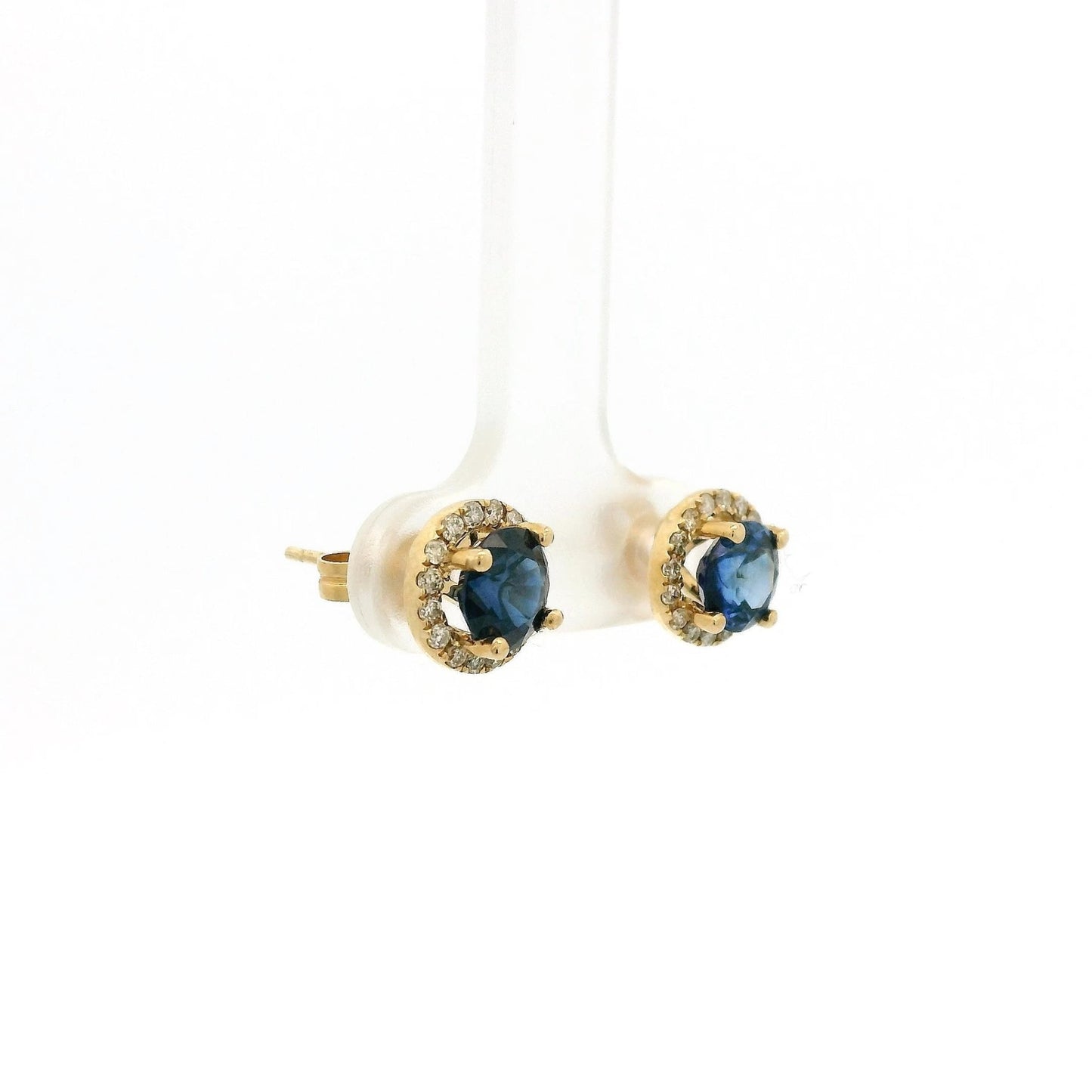 Extra Fine Sapphire & Diamond Studs - Forever Rox Fine Jewelry