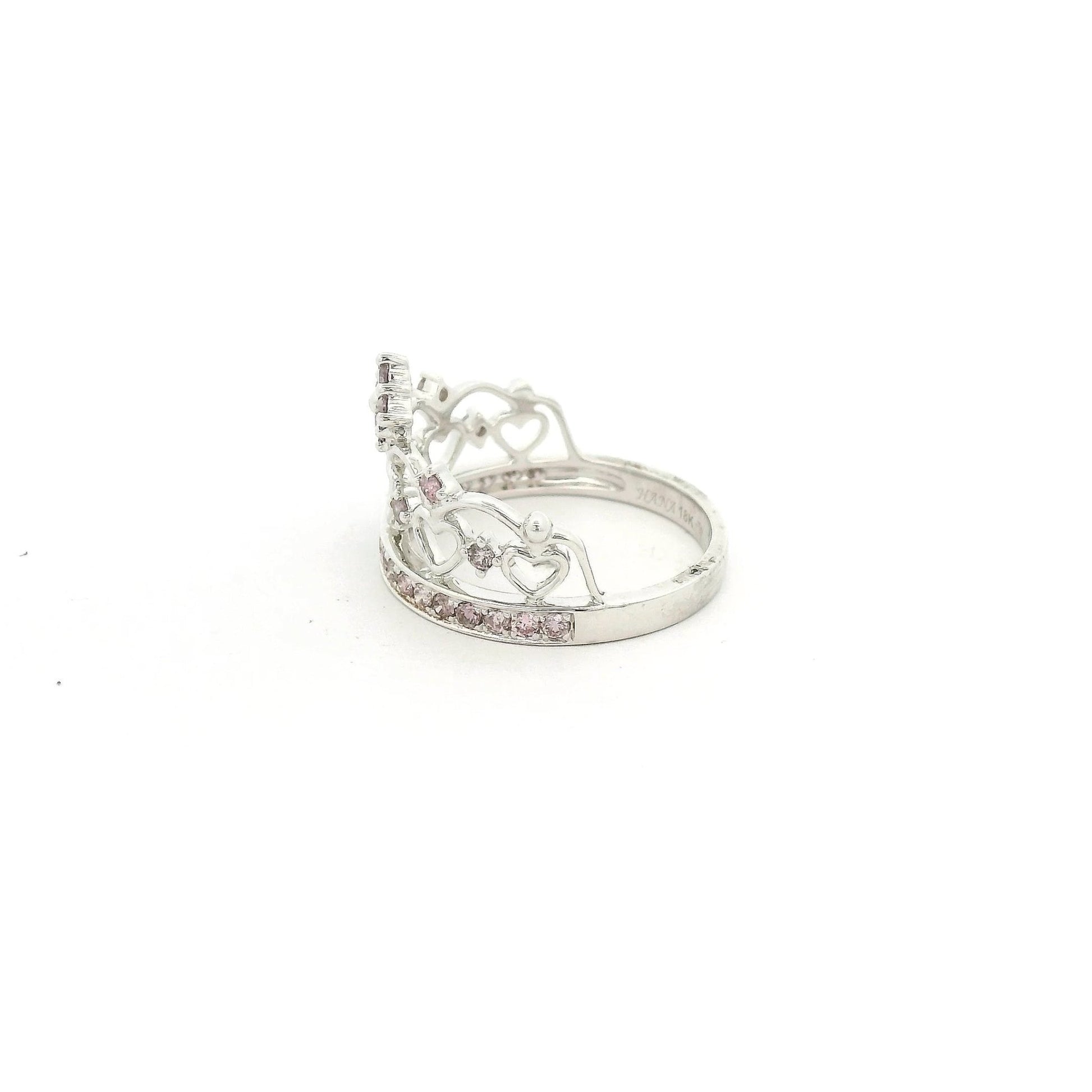 Fancy Pink Diamonds Crown Ring - Forever Rox Fine Jewelry