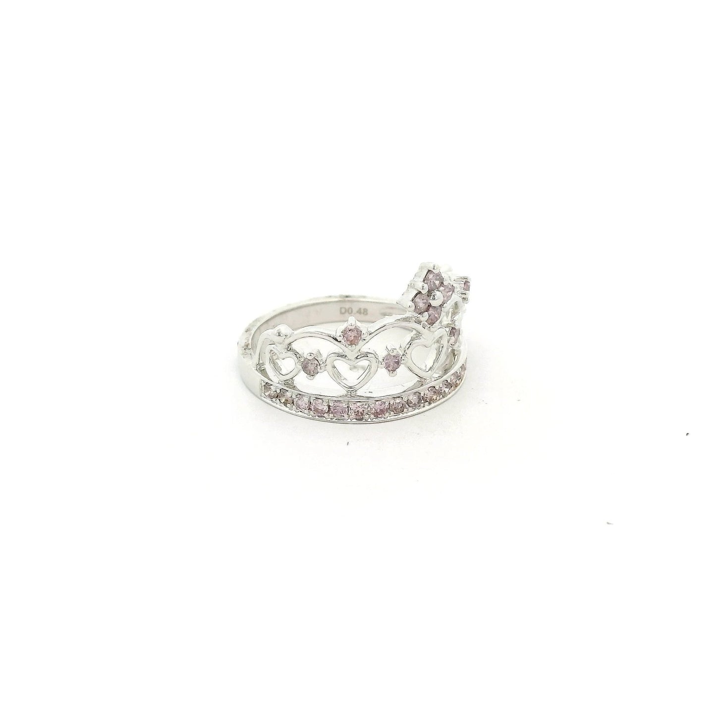 Fancy Pink Diamonds Crown Ring - Forever Rox Fine Jewelry