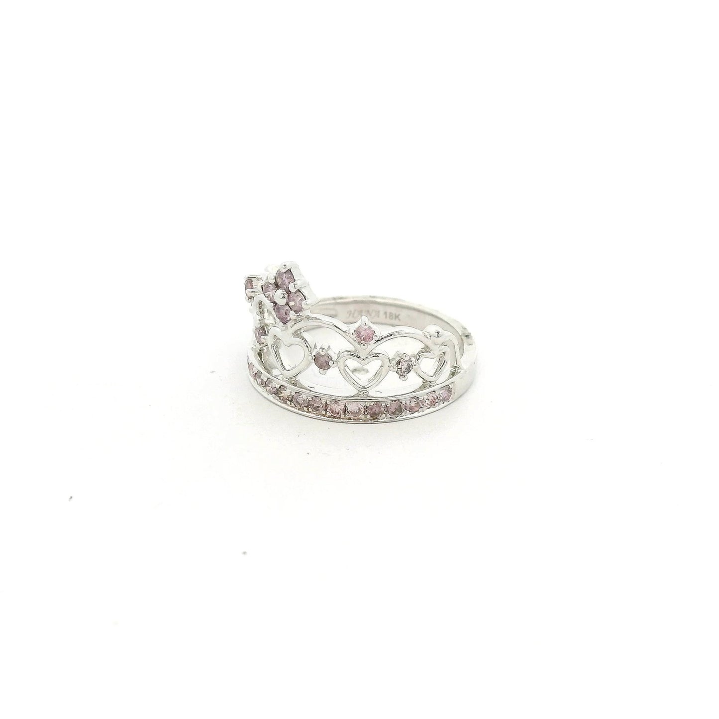 Fancy Pink Diamonds Crown Ring - Forever Rox Fine Jewelry