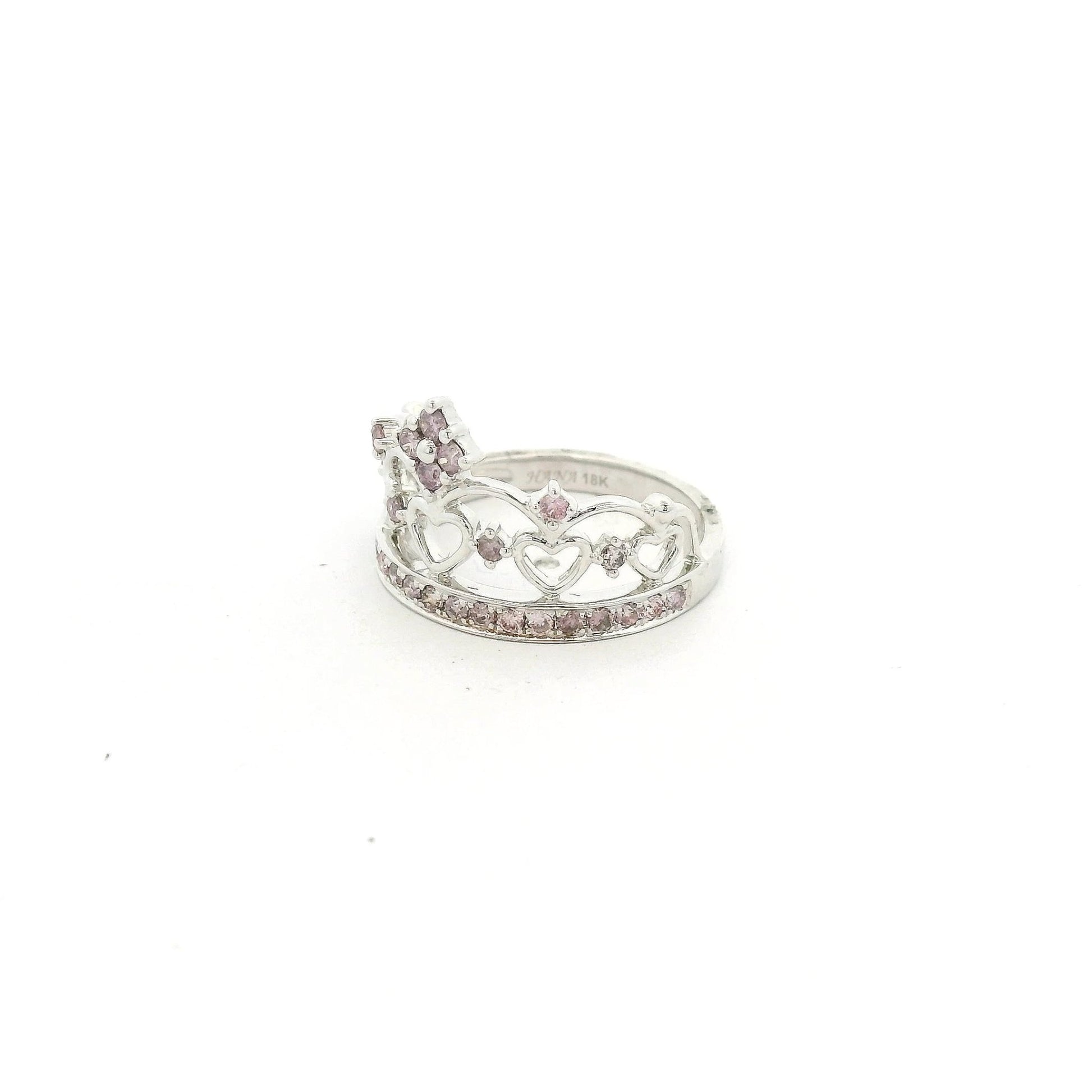 Fancy Pink Diamonds Crown Ring - Forever Rox Fine Jewelry