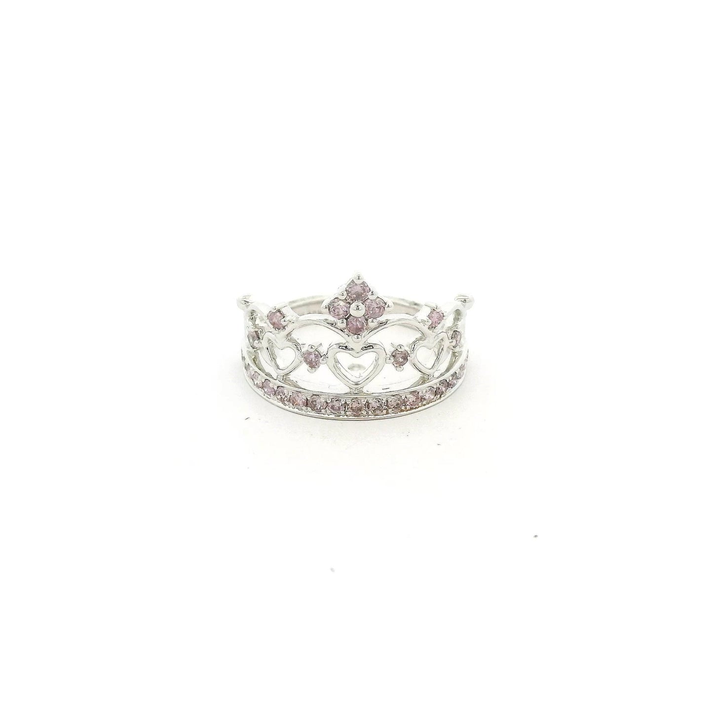 Fancy Pink Diamonds Crown Ring - Forever Rox Fine Jewelry