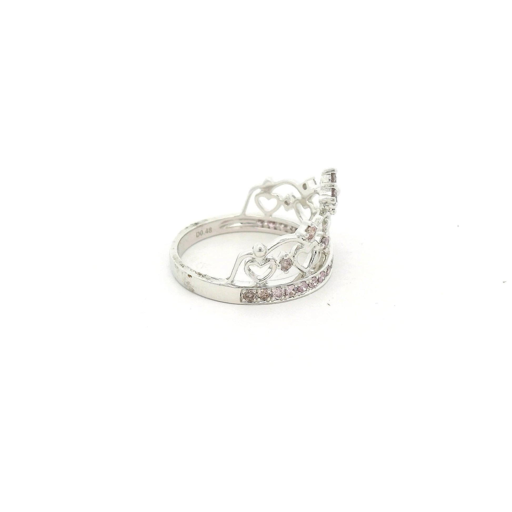 Fancy Pink Diamonds Crown Ring - Forever Rox Fine Jewelry