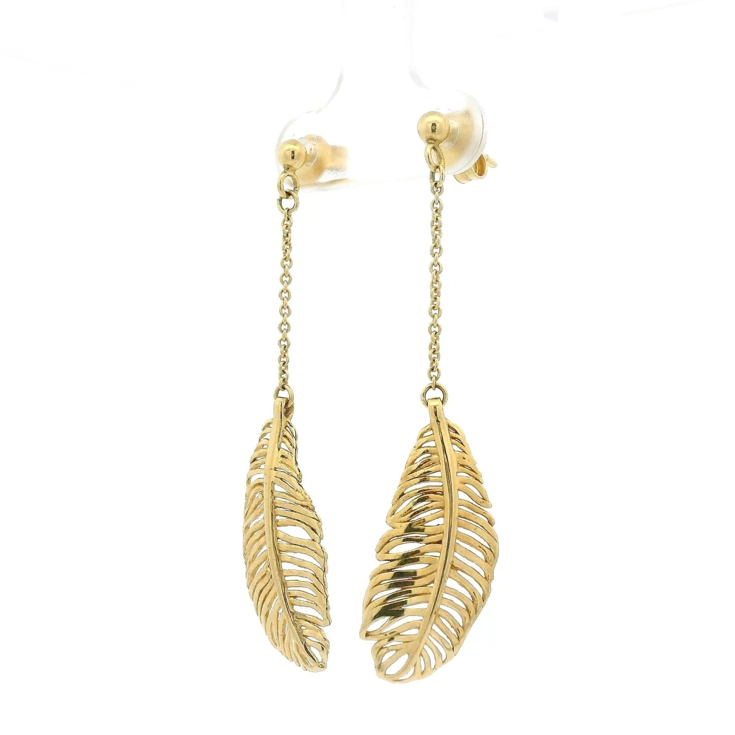 Feather Chain Dangle Earrings - Forever Rox