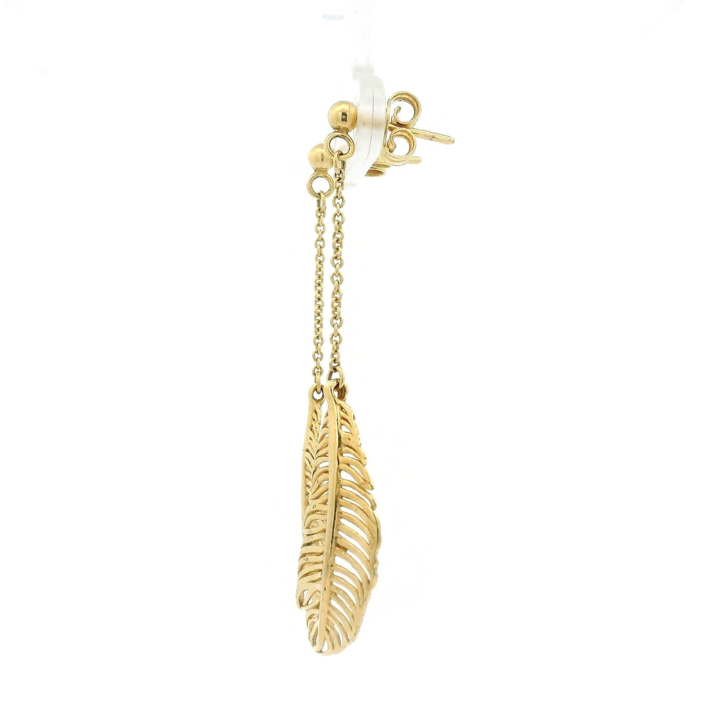Feather Chain Dangle Earrings - Forever Rox