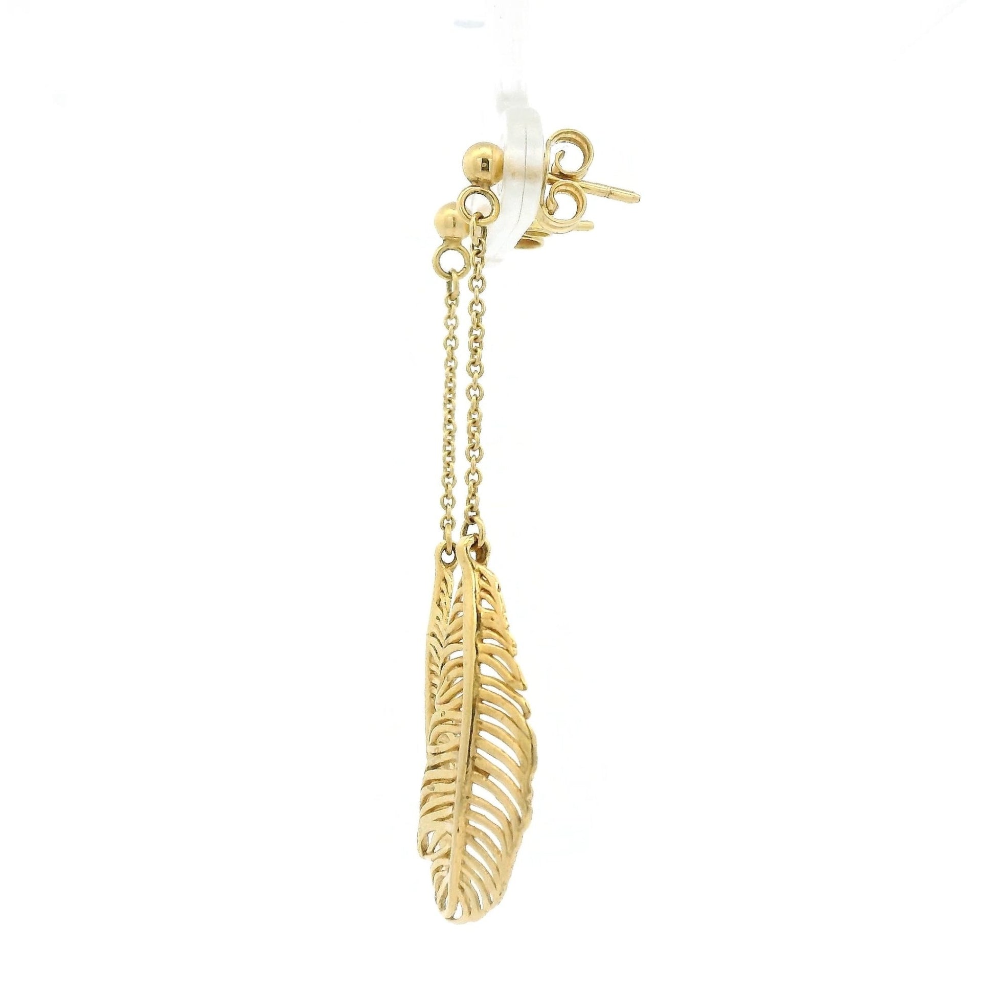 Feather Chain Dangle Earrings - Forever Rox