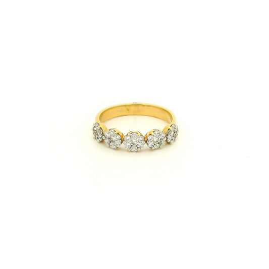 Five Section Diamond Cluster Ring - Forever Rox Fine Jewelry