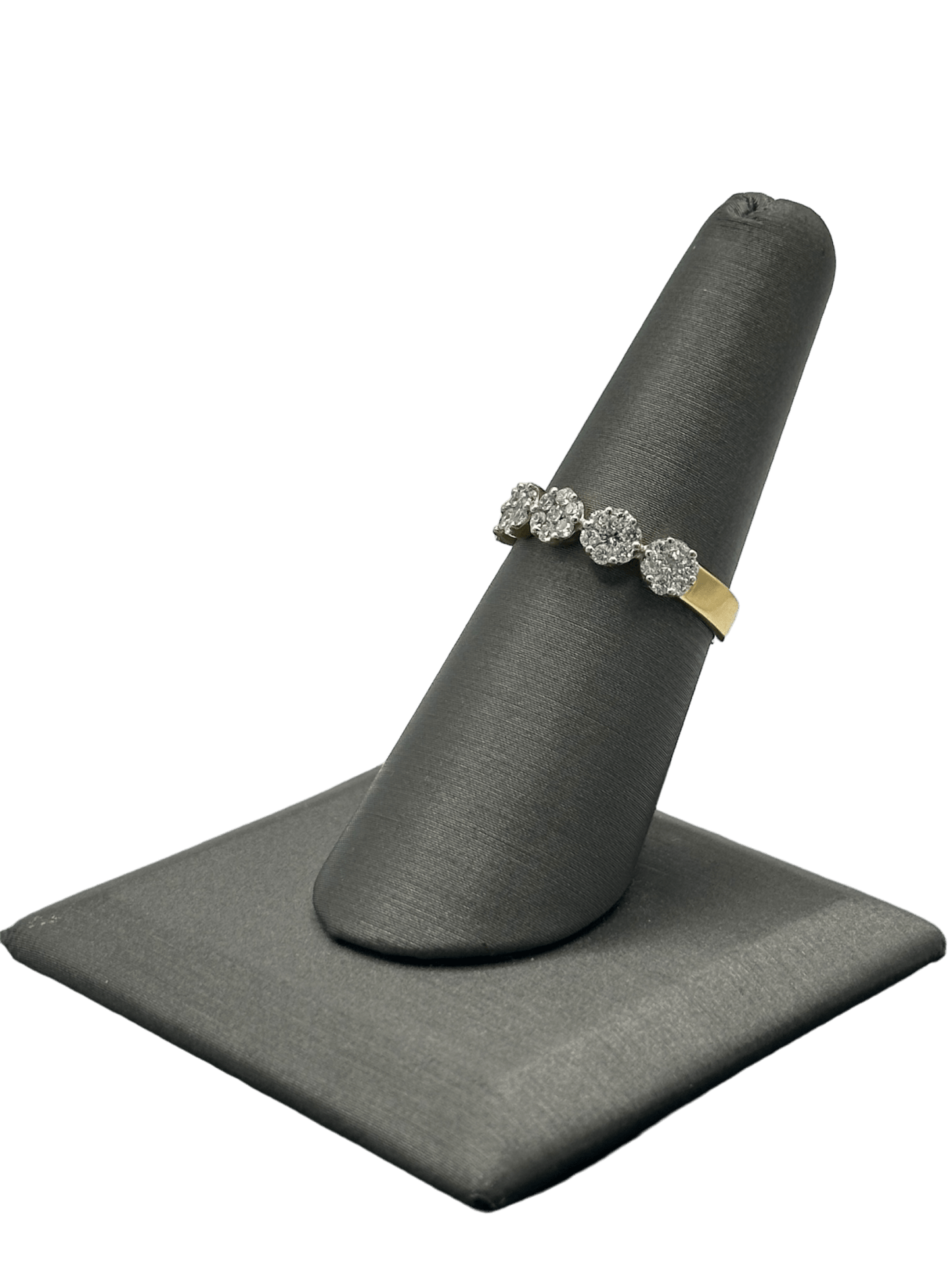 Five Section Diamond Cluster Ring - Forever Rox