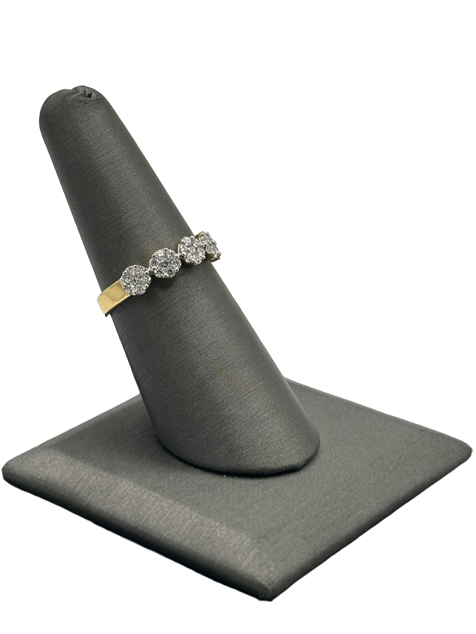 Five Section Diamond Cluster Ring - Forever Rox