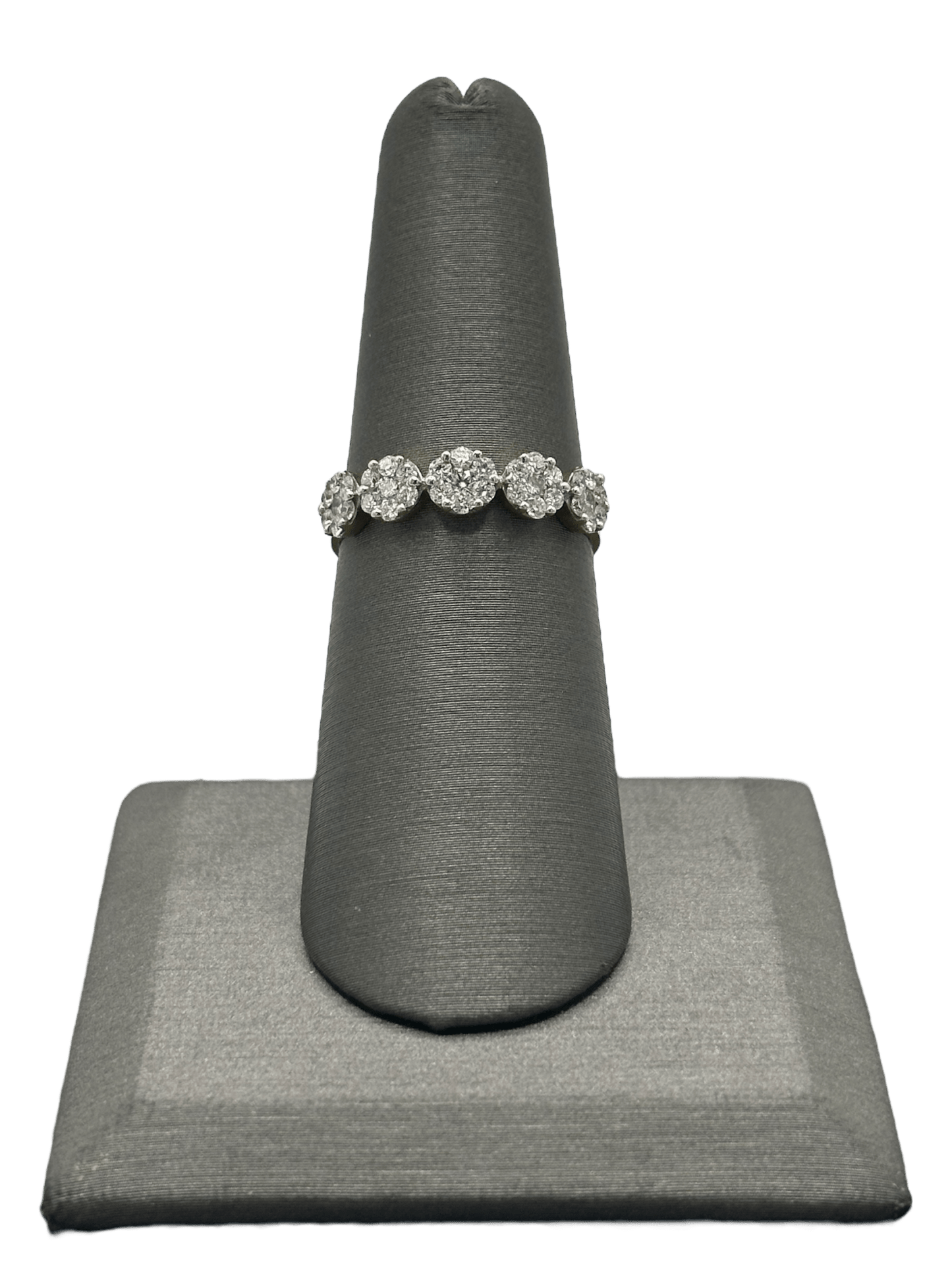 Five Section Diamond Cluster Ring - Forever Rox
