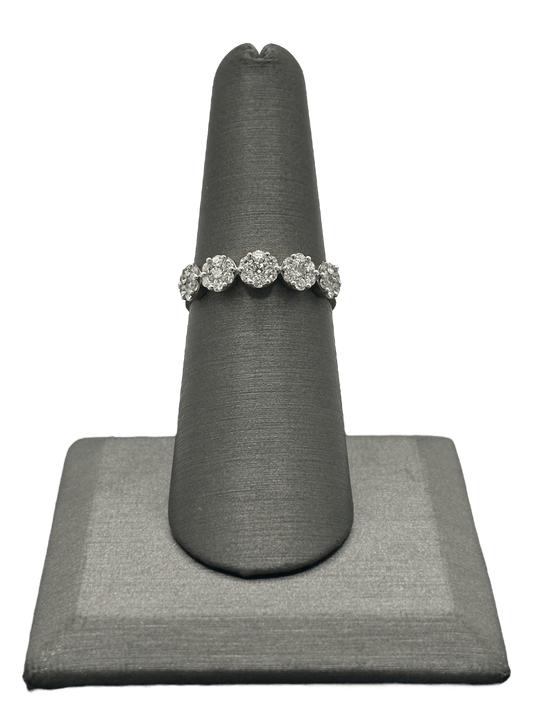 Five Section Diamond Cluster Ring - Forever Rox