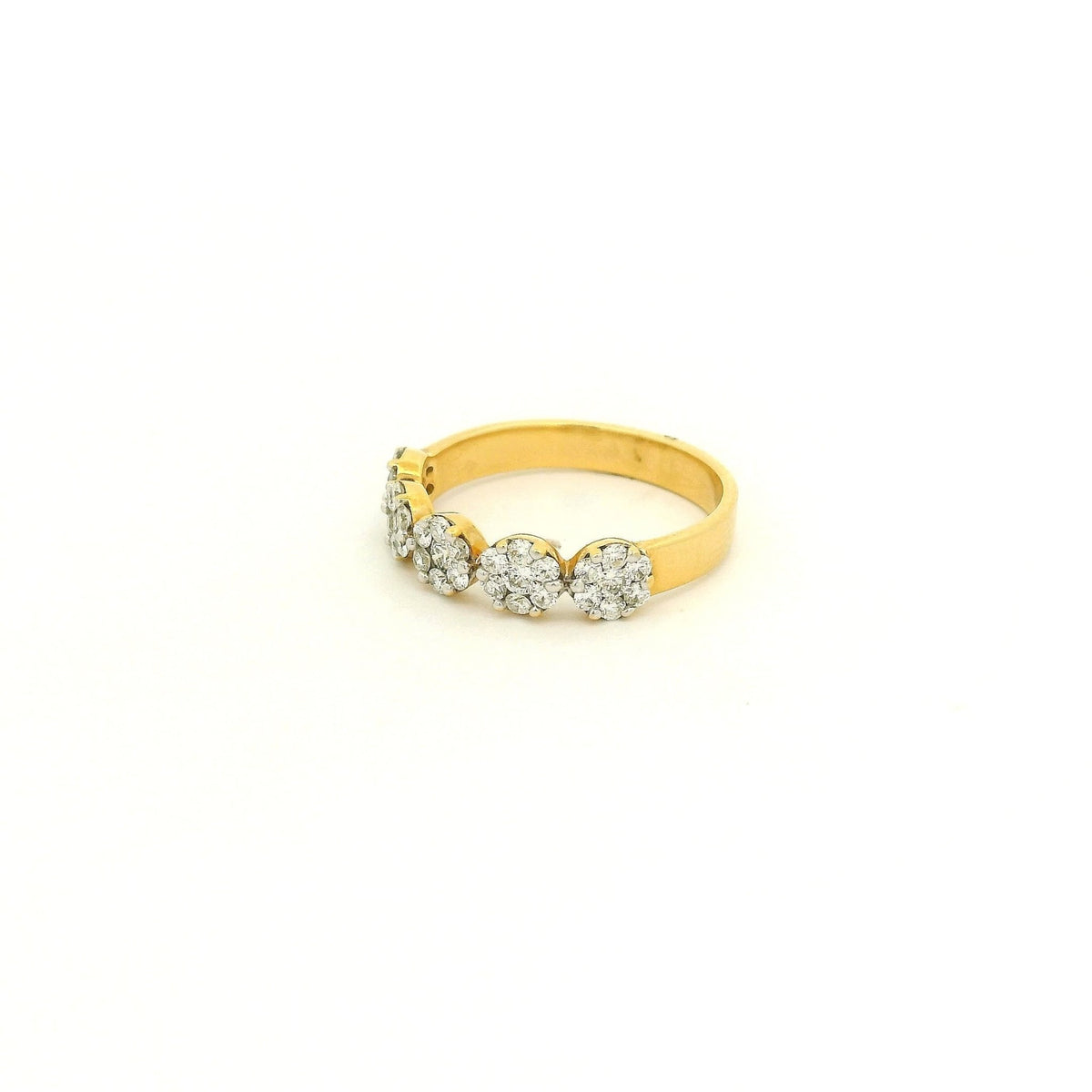 Five Section Diamond Cluster Ring - Forever Rox Fine Jewelry