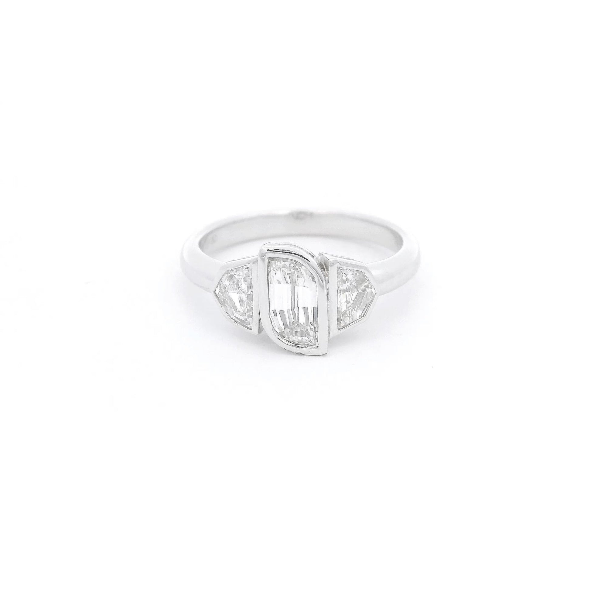 Flame & Cadillac Cut Diamond Ring - Forever Rox