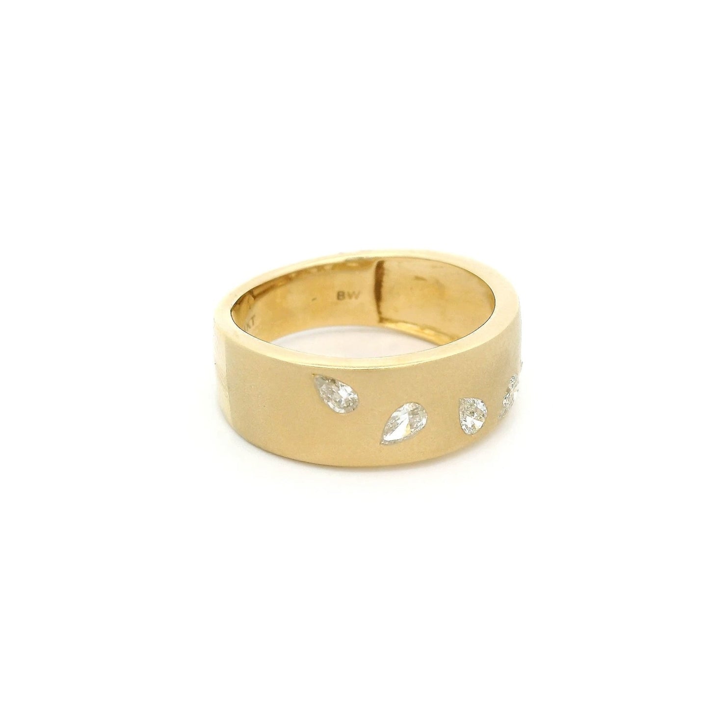 Flush Set Pear Shape Diamond Ring - Forever Rox