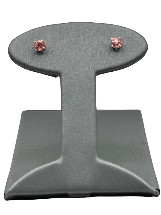 Four Prong Pink Sapphire Studs - Forever Rox