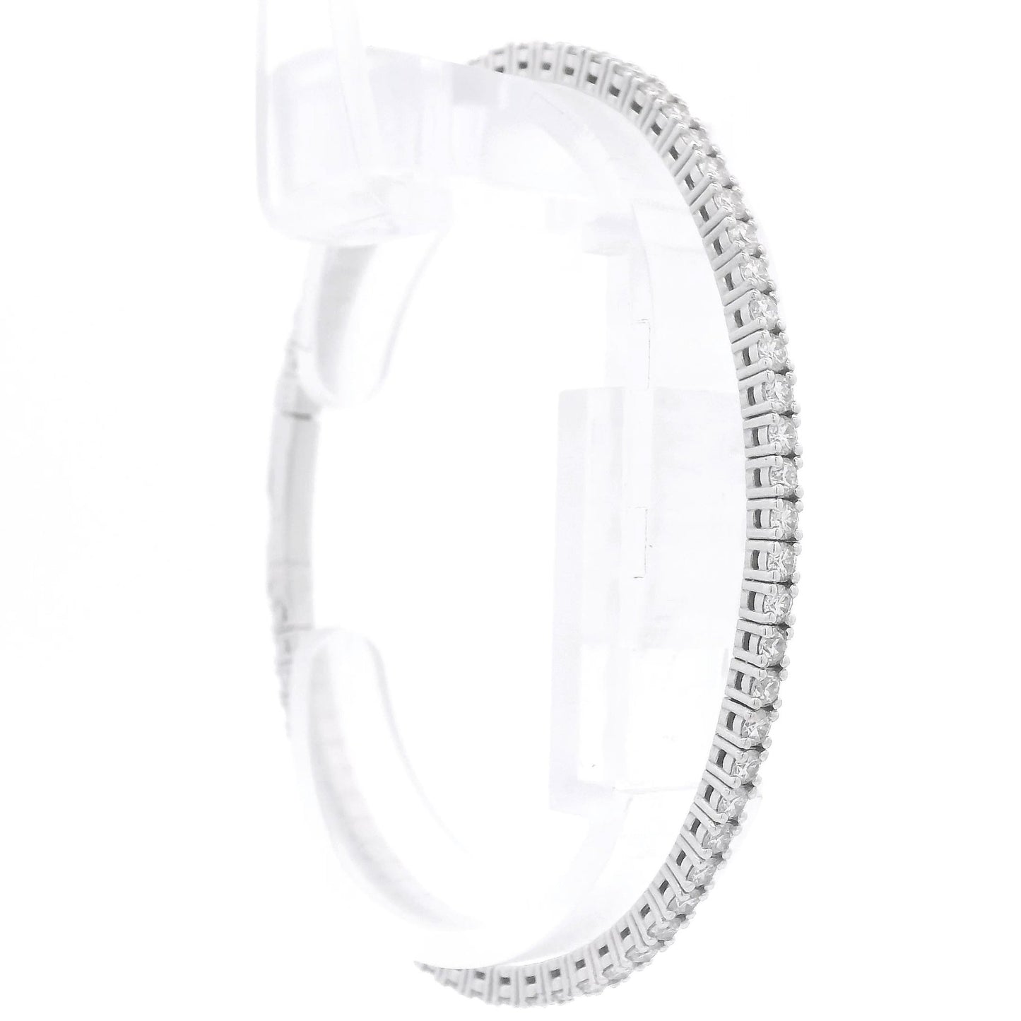 Full Diamond Oval Flex Bangle - Forever Rox