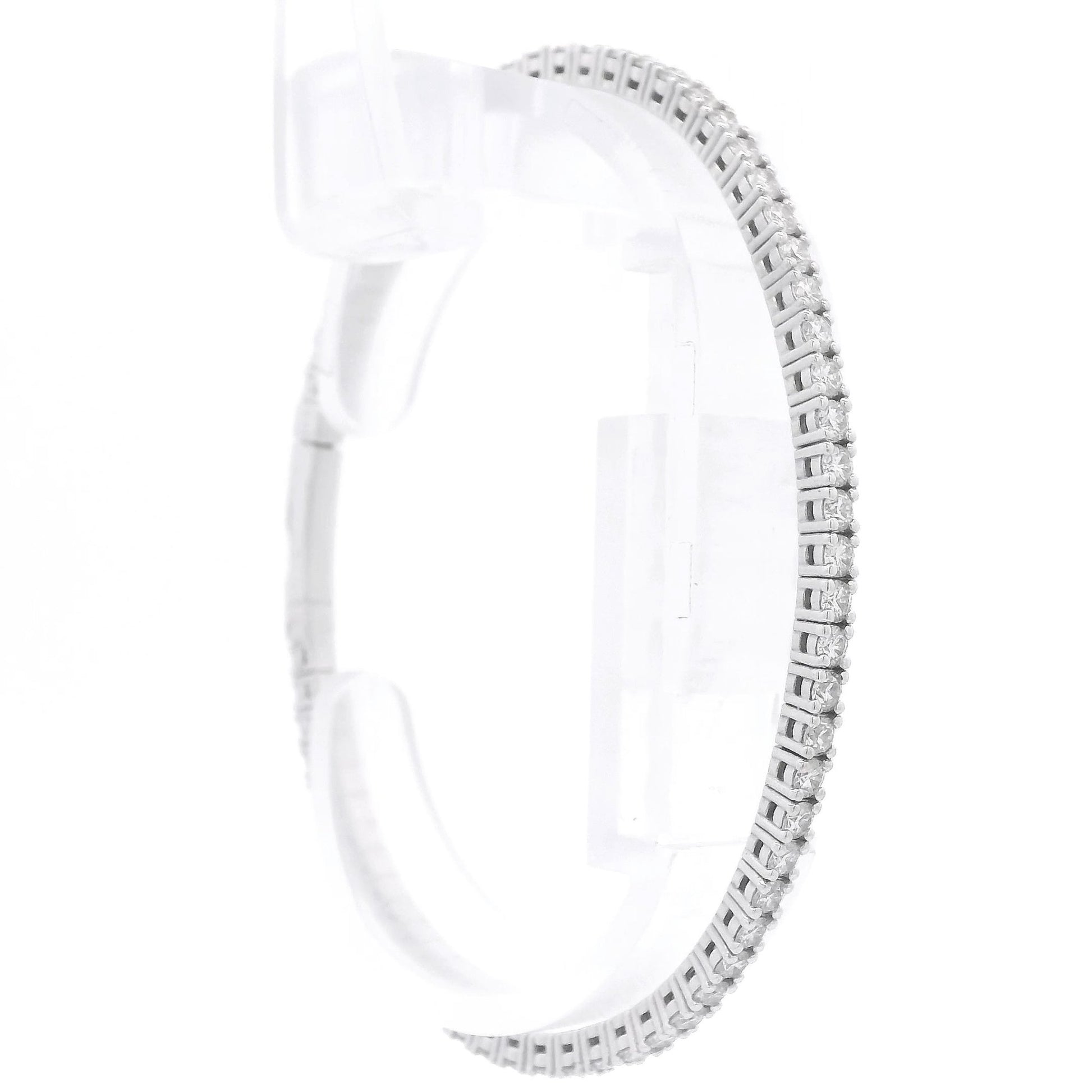 Full Diamond Oval Flex Bangle - Forever Rox