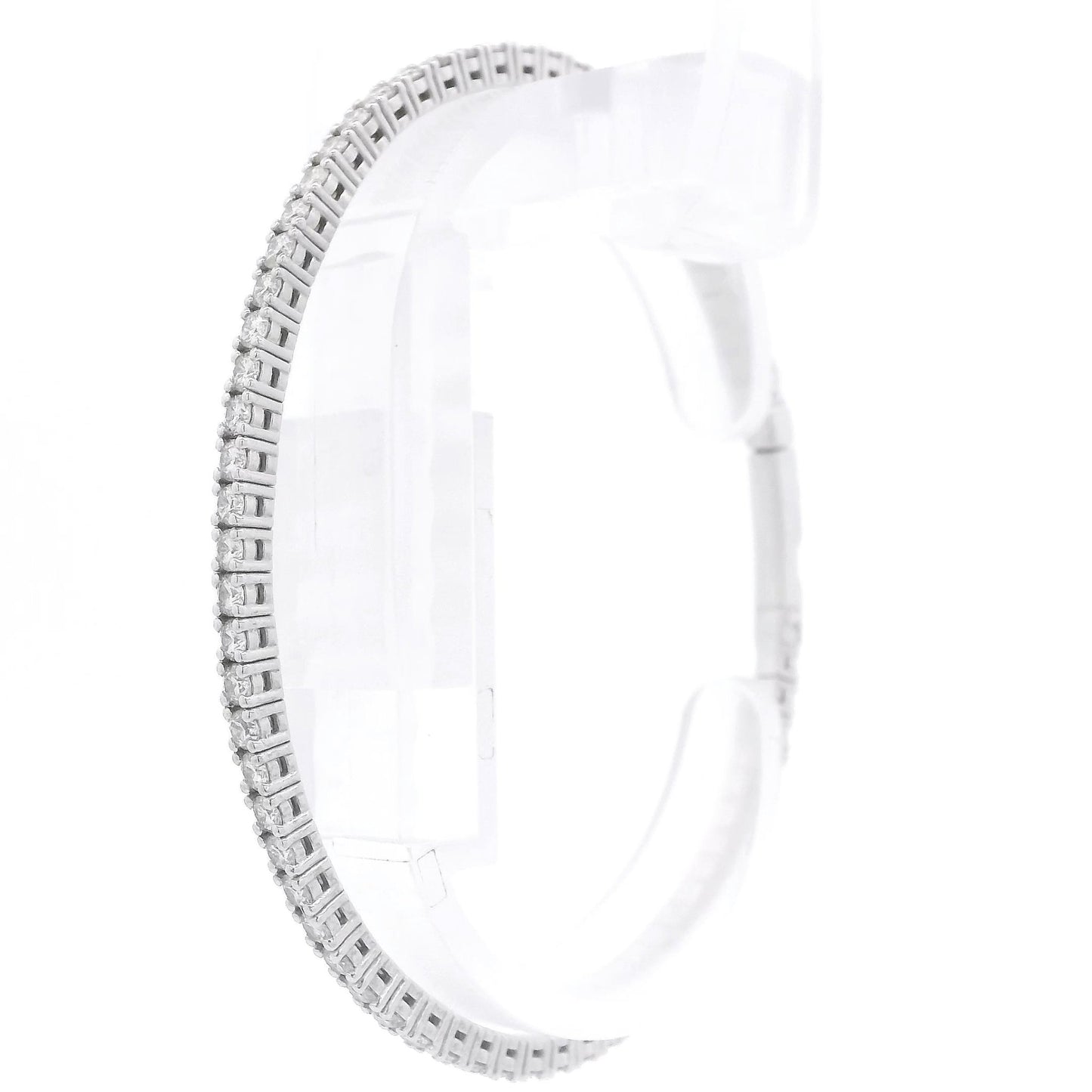 Full Diamond Oval Flex Bangle - Forever Rox
