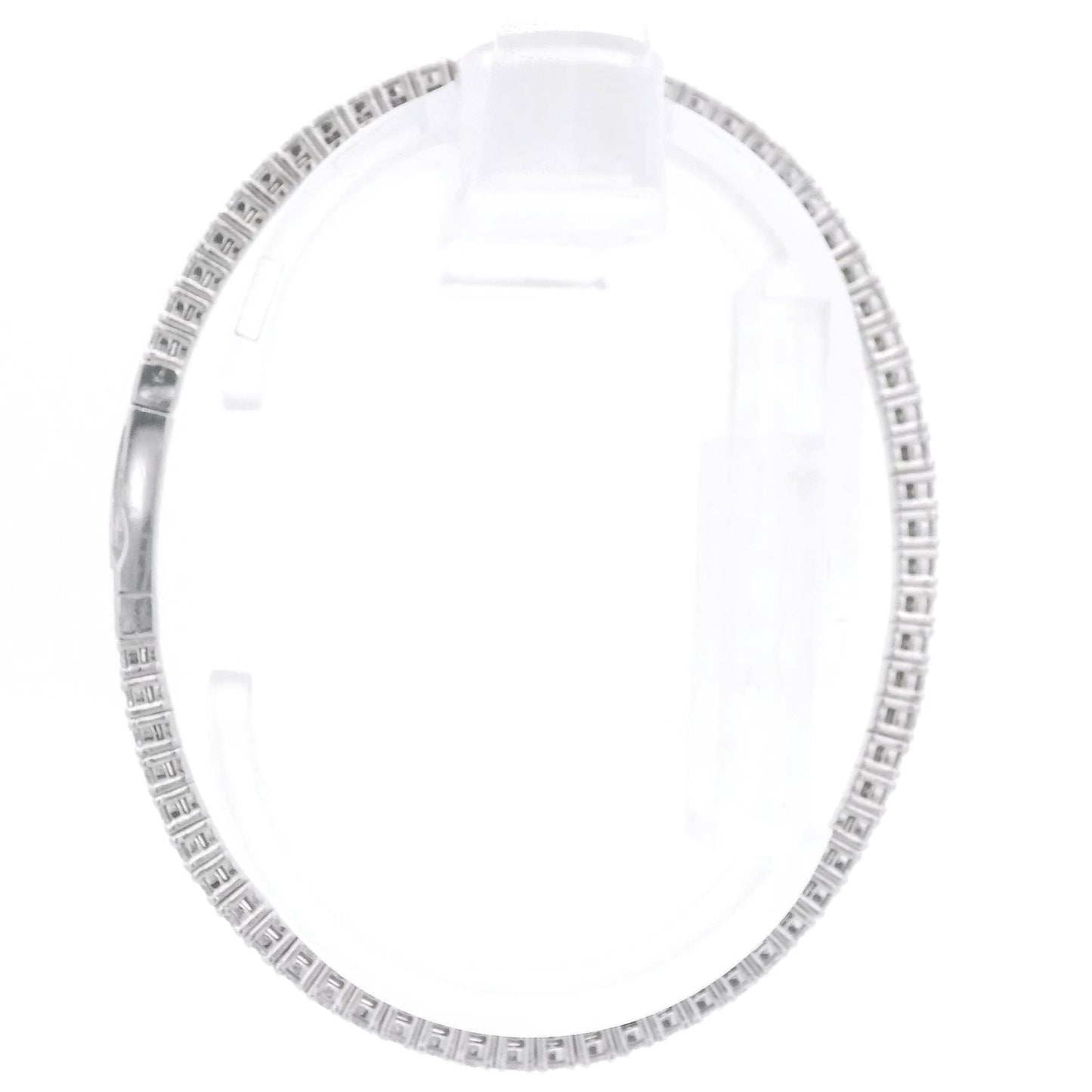 Full Diamond Oval Flex Bangle - Forever Rox