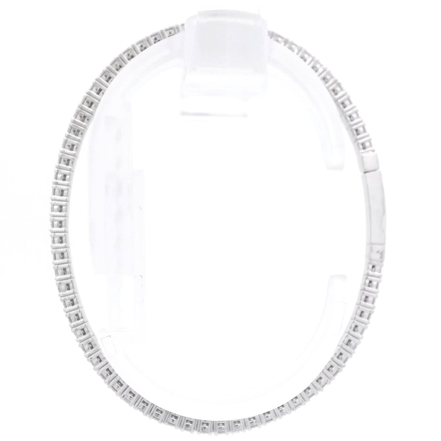 Full Diamond Oval Flex Bangle - Forever Rox