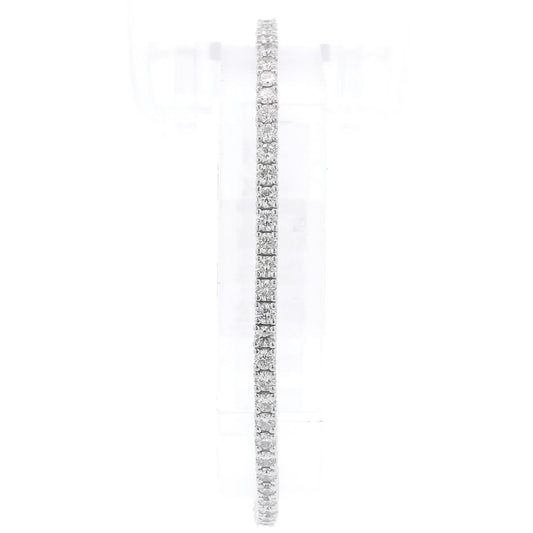 Full Diamond Oval Flex Bangle - Forever Rox