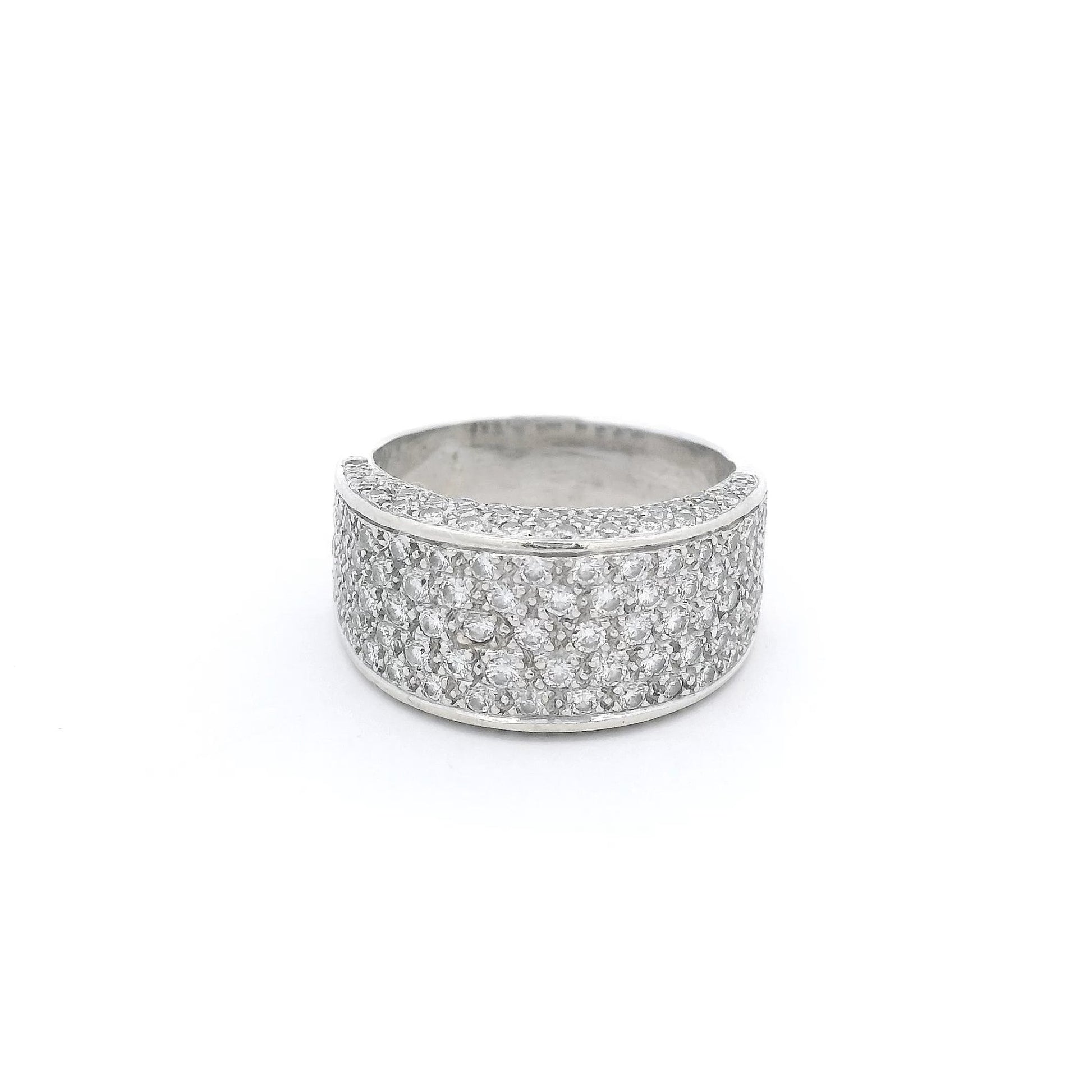 Full Face Pavé Set Diamond Ring - Forever Rox Fine Jewelry