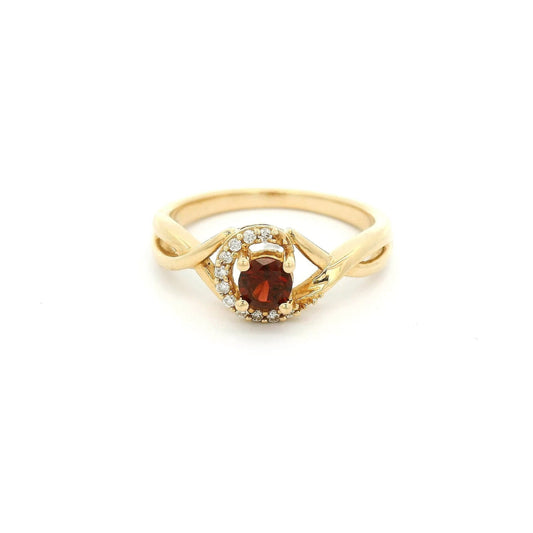 Garnet & Diamond Ring - Forever Rox