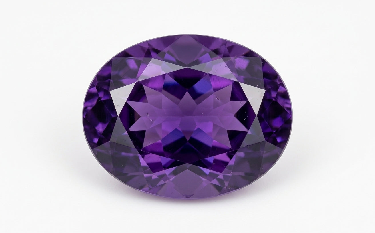 Amethyst, oval cut