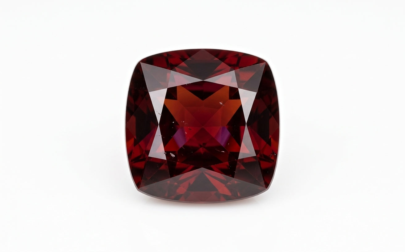 Garnet, cushion cut