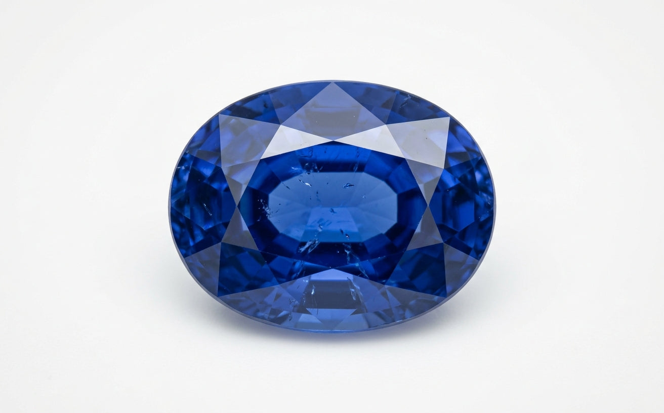 Sapphire, oval cut