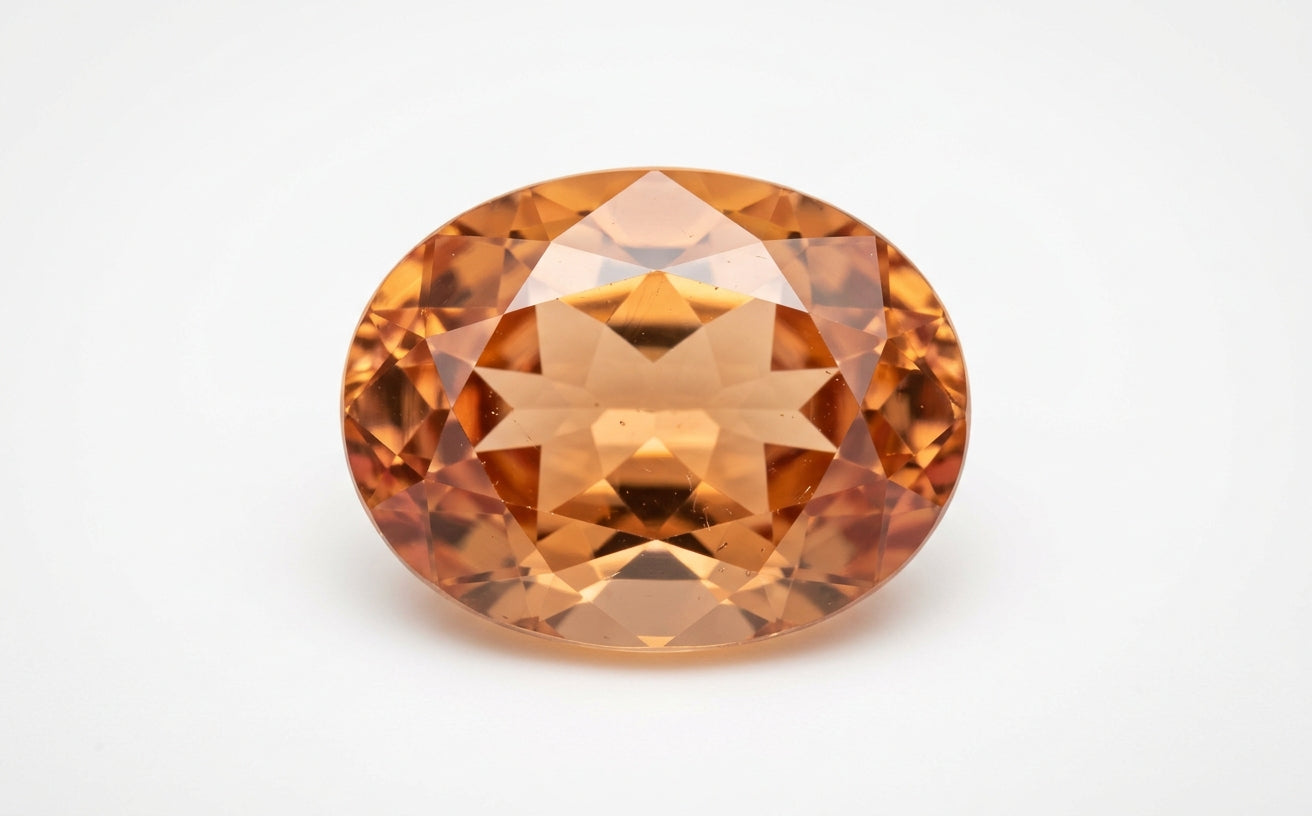 Topaz, oval cut