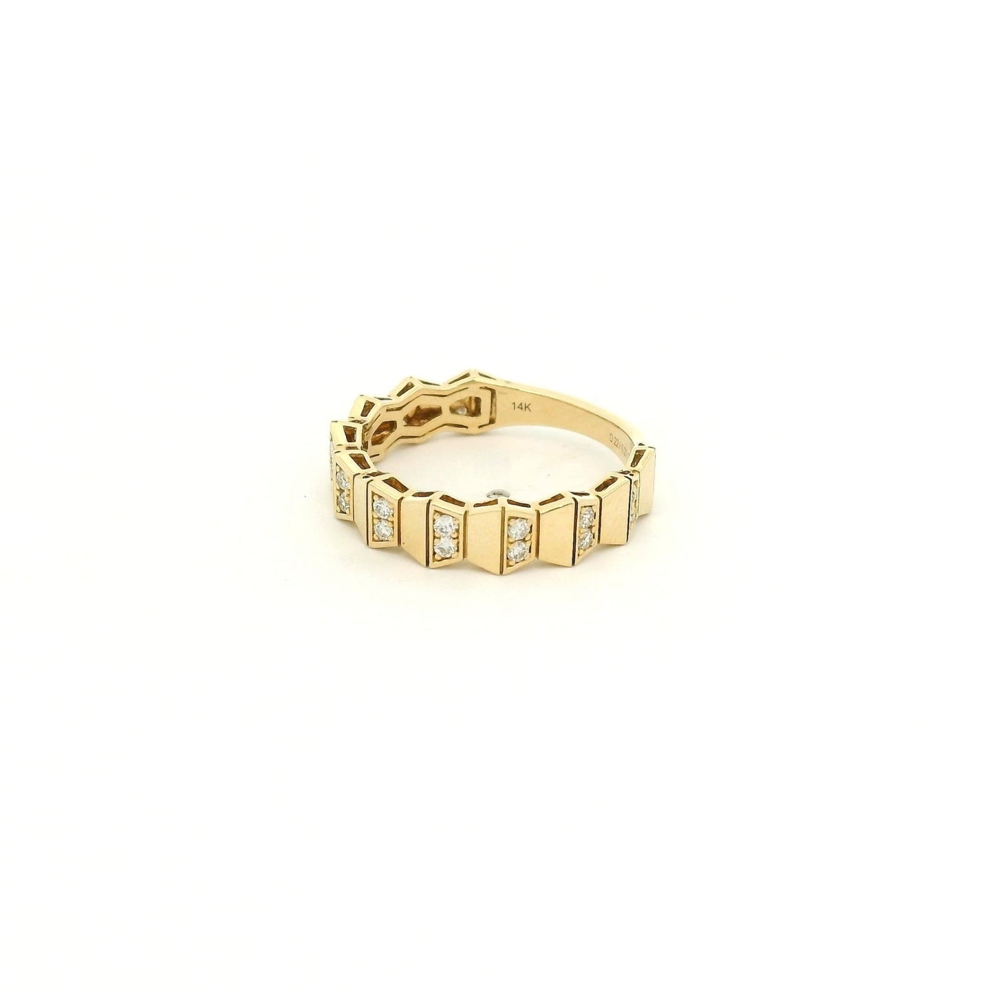 Geometric Design Diamond Band - Forever Rox Fine Jewelry