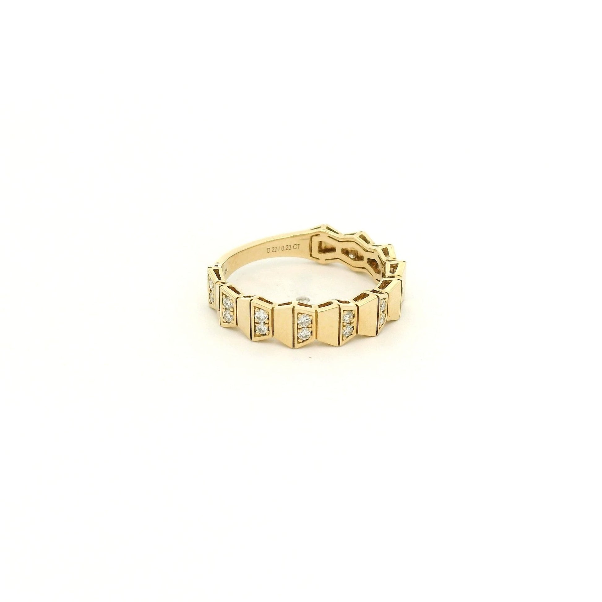 Geometric Design Diamond Band - Forever Rox Fine Jewelry