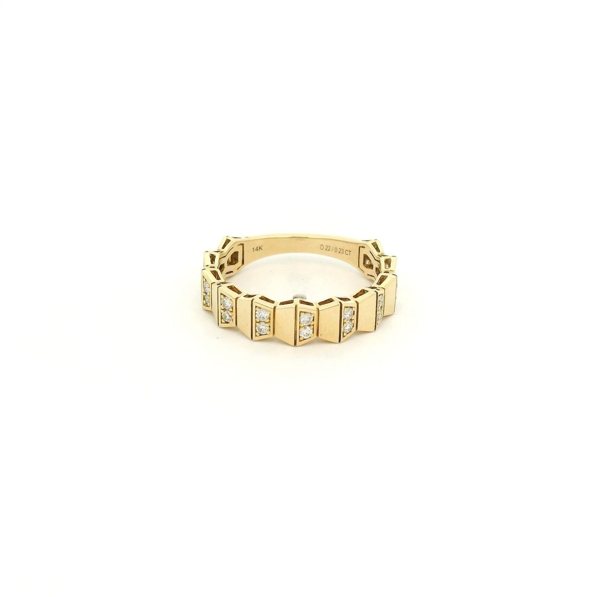 Geometric Design Diamond Band - Forever Rox Fine Jewelry