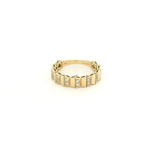 Geometric Design Diamond Band - Forever Rox Fine Jewelry
