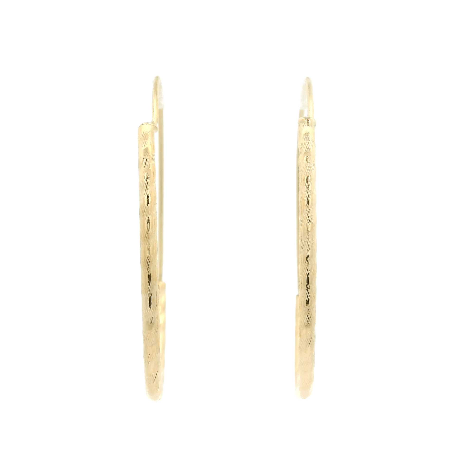 Gold Oval Hoops - Forever Rox