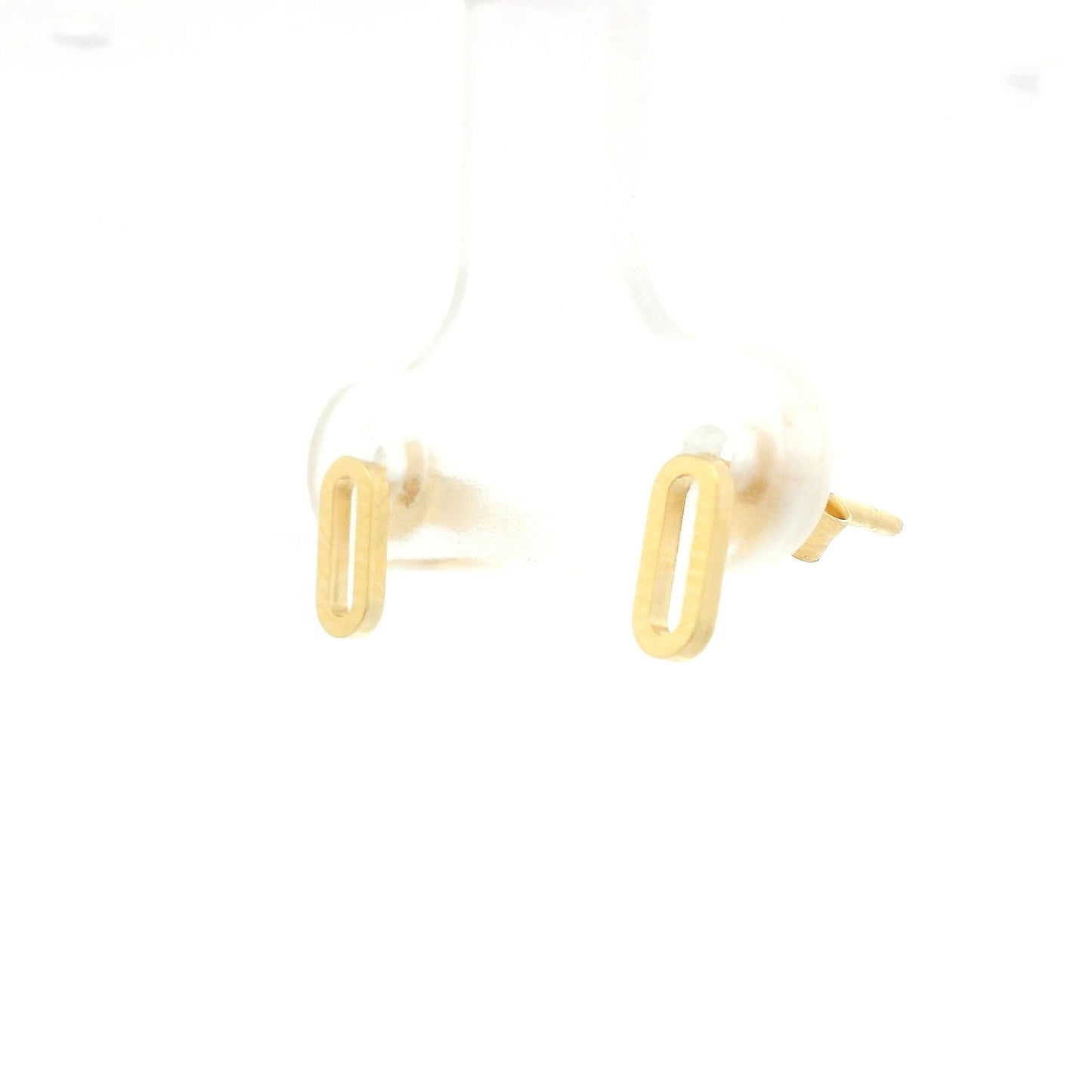 Gold Oval Studs - Forever Rox