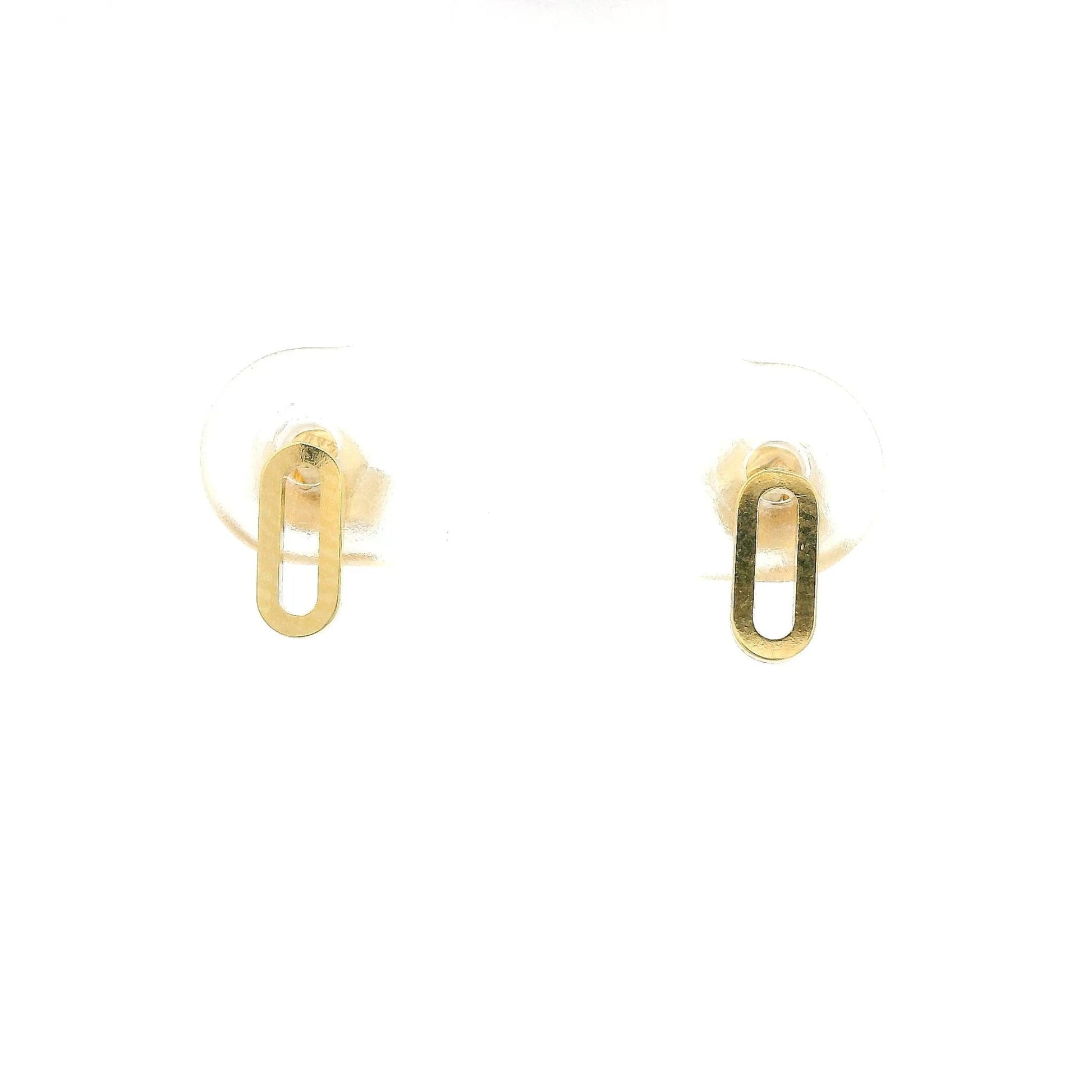 Gold Oval Studs - Forever Rox