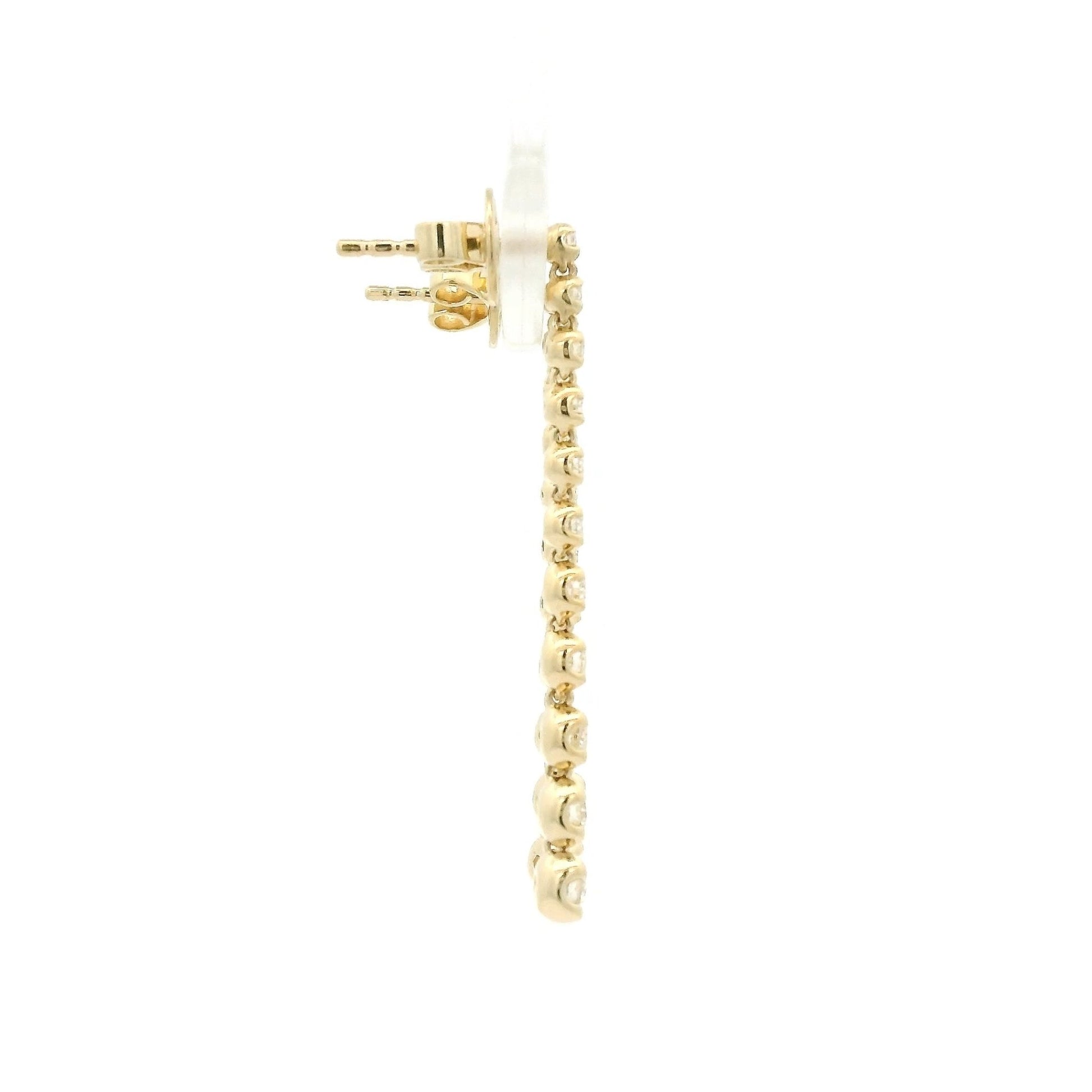 Graduating Size Round Cut DIamond Dangles - Forever Rox Fine Jewelry