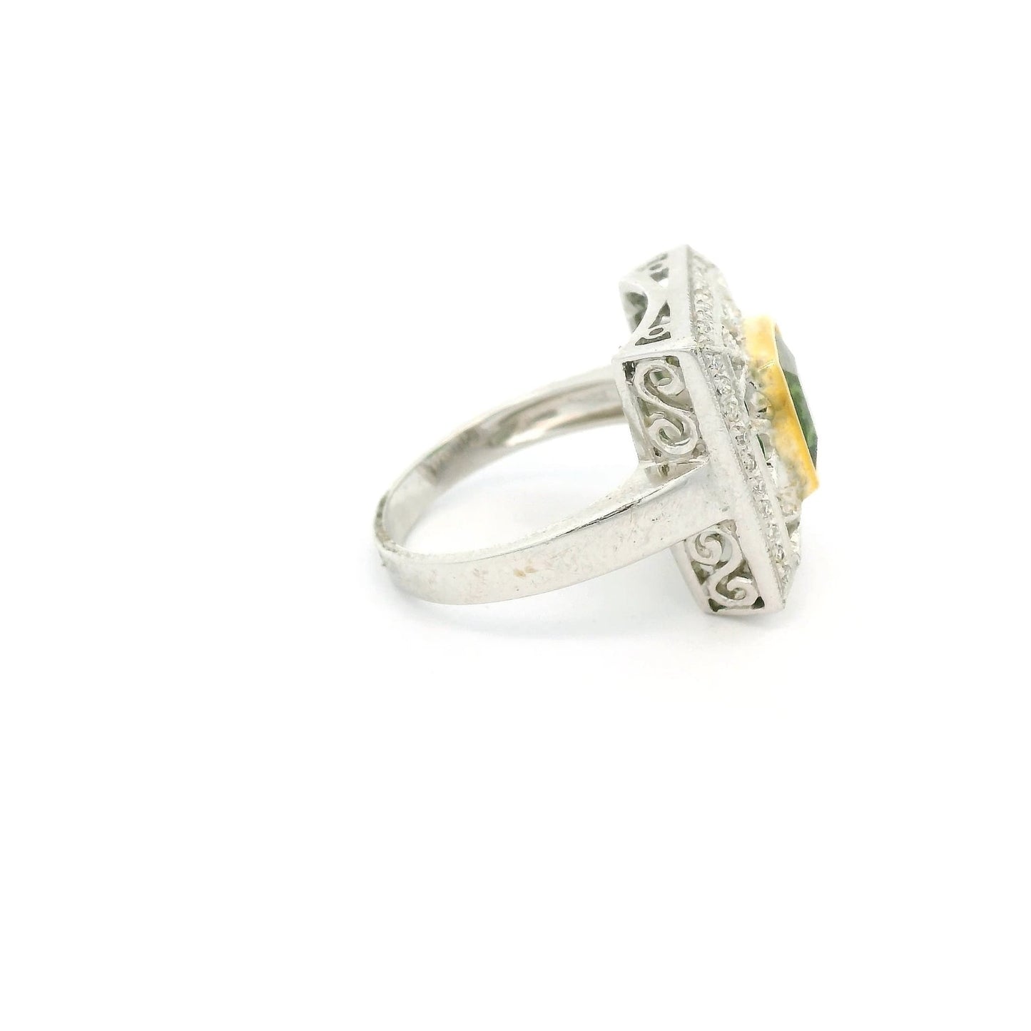 Green Tourmaline & Diamond Ring - Forever Rox Fine Jewelry