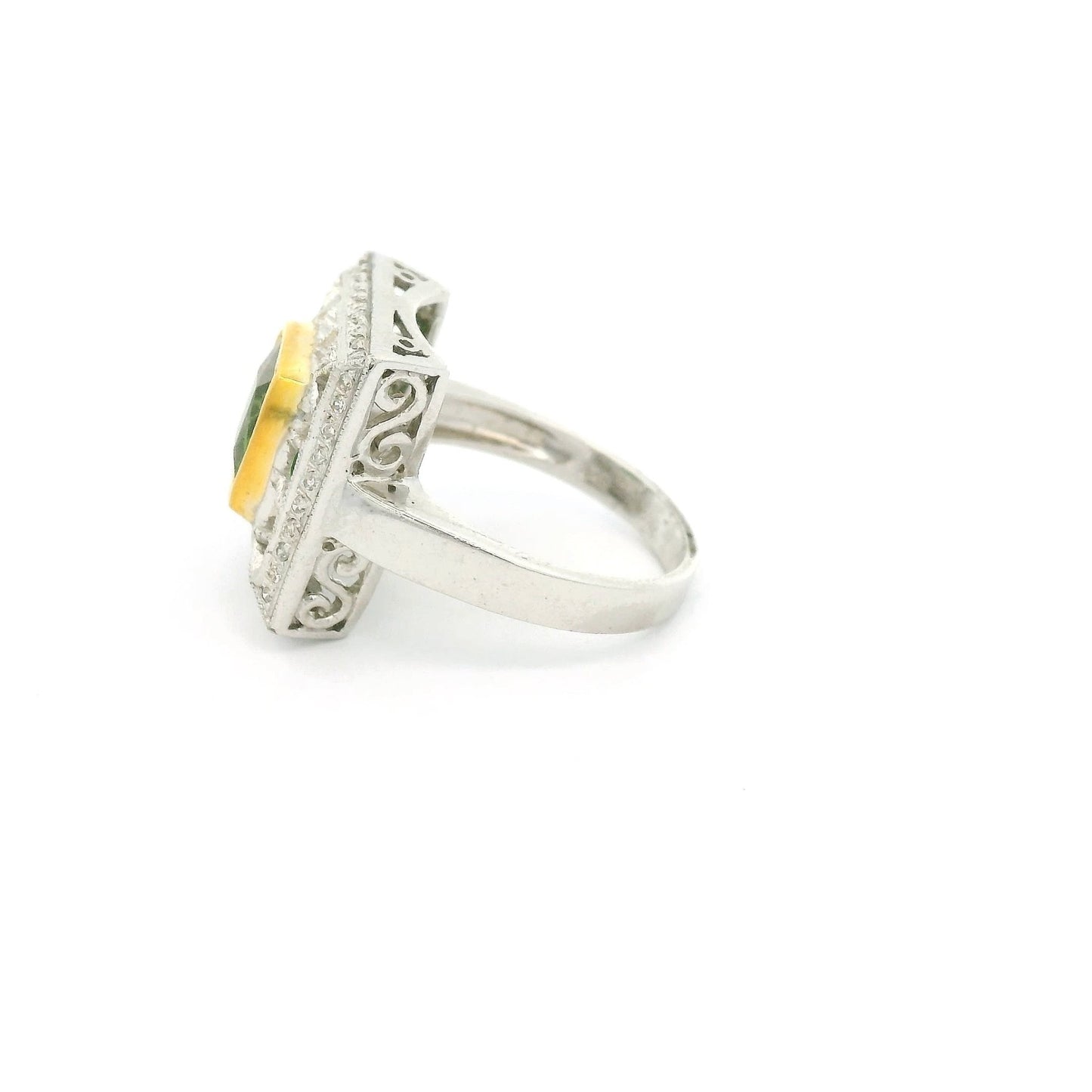 Green Tourmaline & Diamond Ring - Forever Rox Fine Jewelry