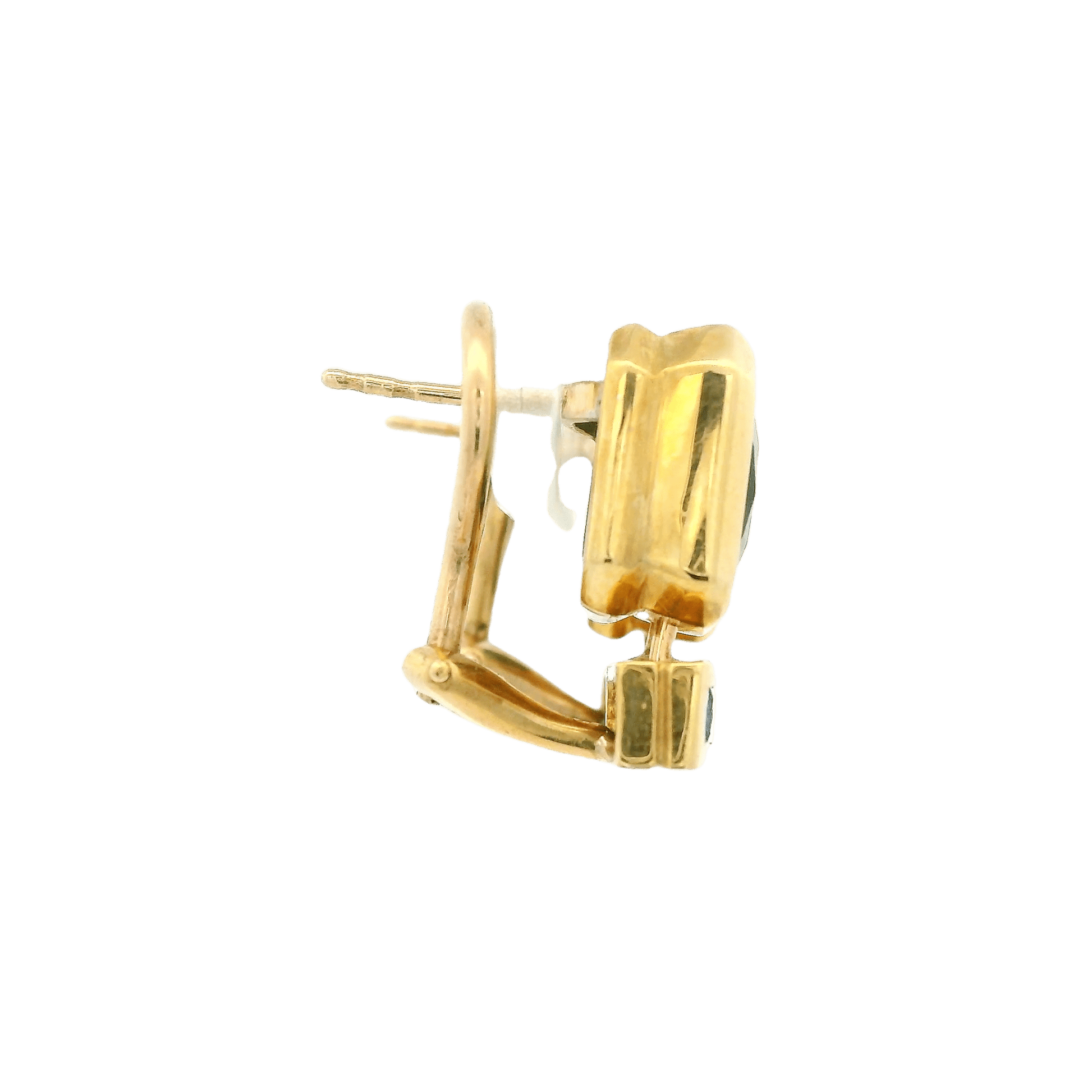 Green Tourmaline & Sapphire Earrings - Forever Rox