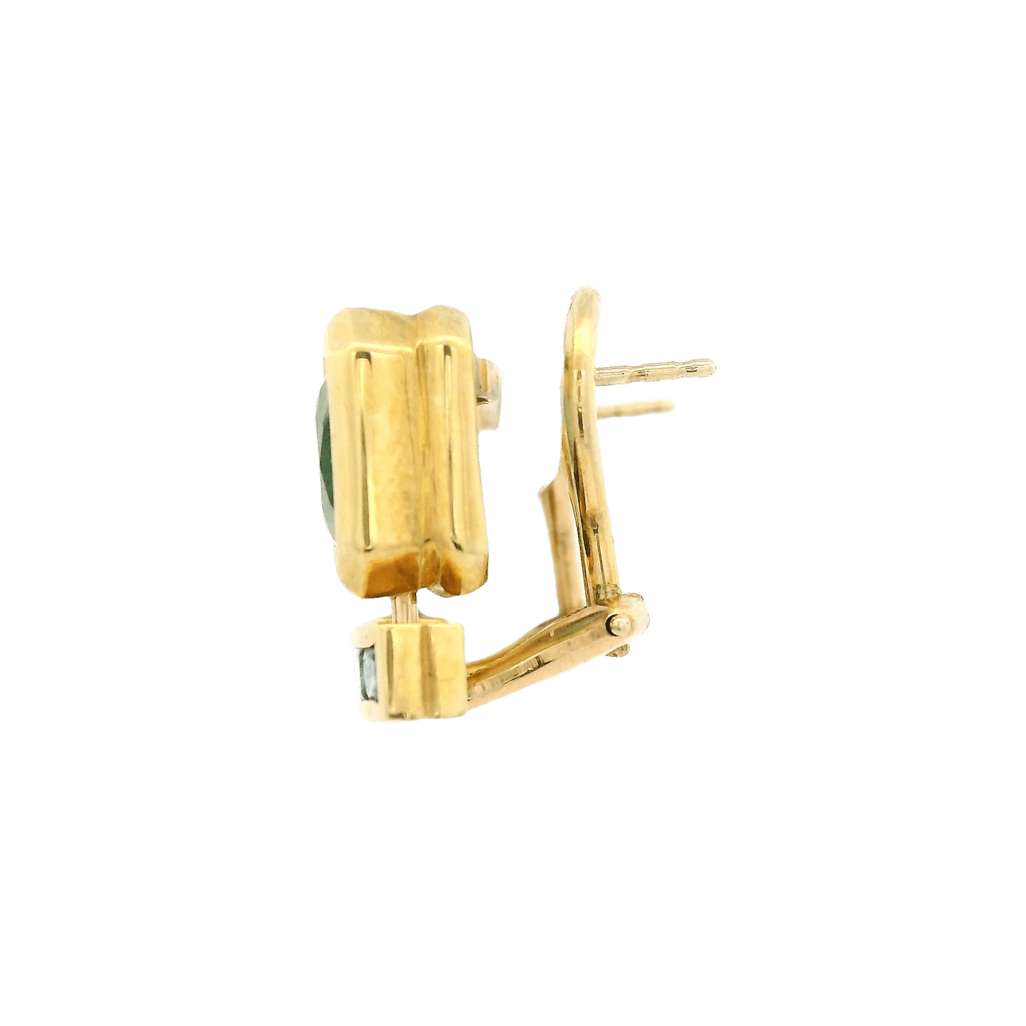 Green Tourmaline & Sapphire Earrings - Forever Rox