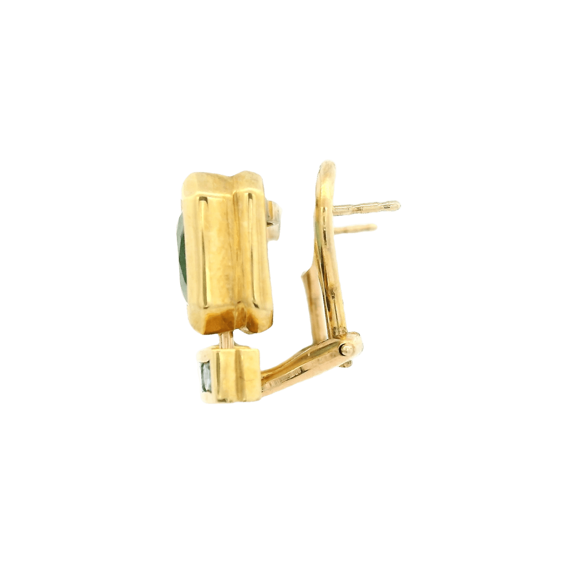 Green Tourmaline & Sapphire Earrings - Forever Rox