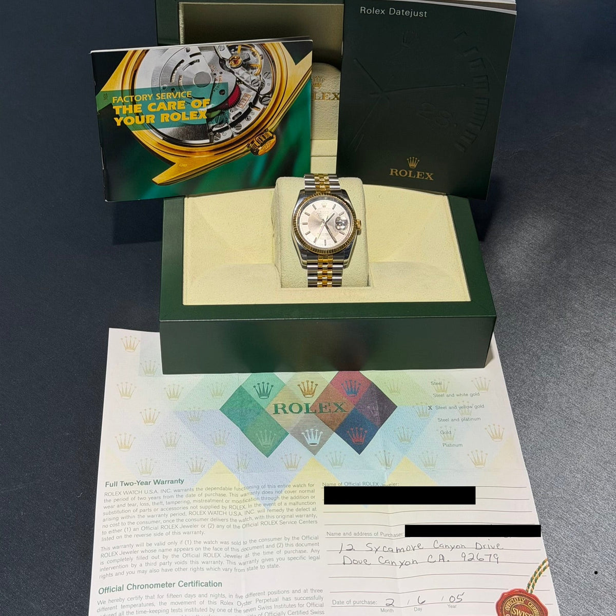 Grey/Silver Tuxedo Dial Rolex Datejust Two Tone - Forever Rox Fine Jewelry