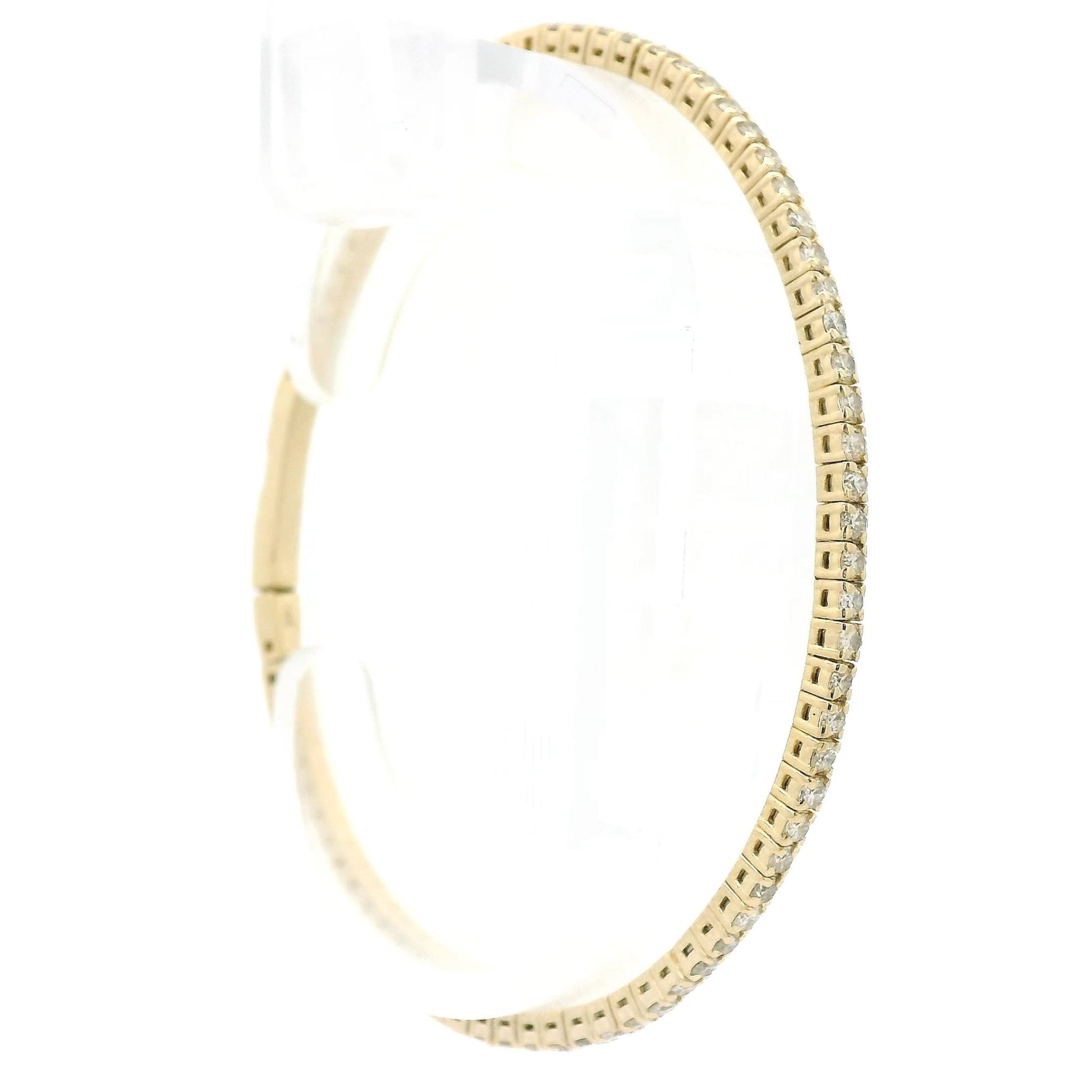 Half Around Diamond Flex Bangle - Forever Rox