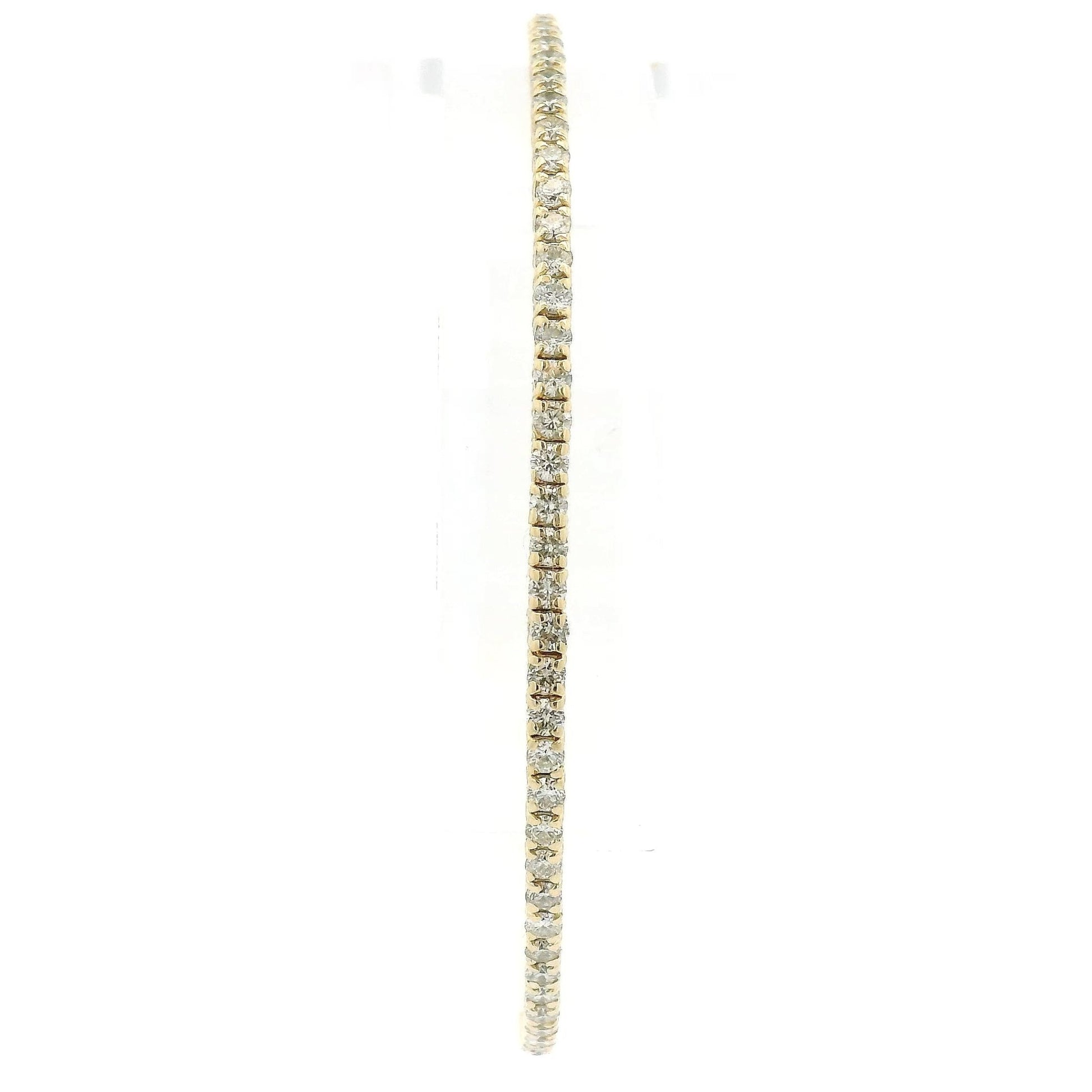 Half Around Diamond Flex Bangle - Forever Rox