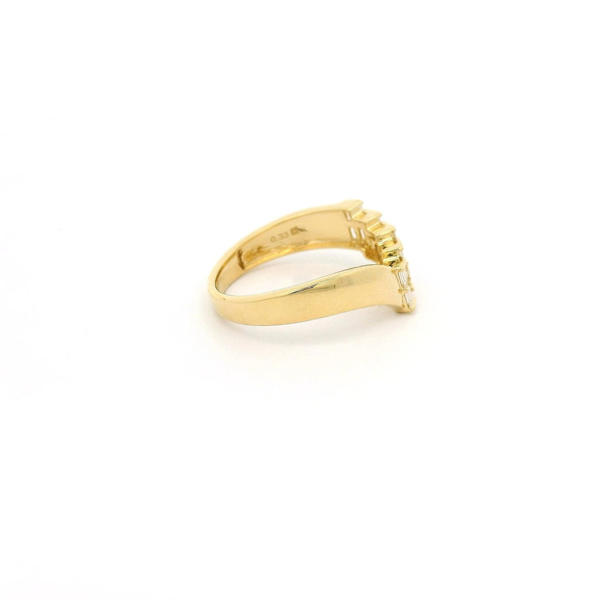 Half Baguette Cut Diamond Step Ring - Forever Rox Fine Jewelry