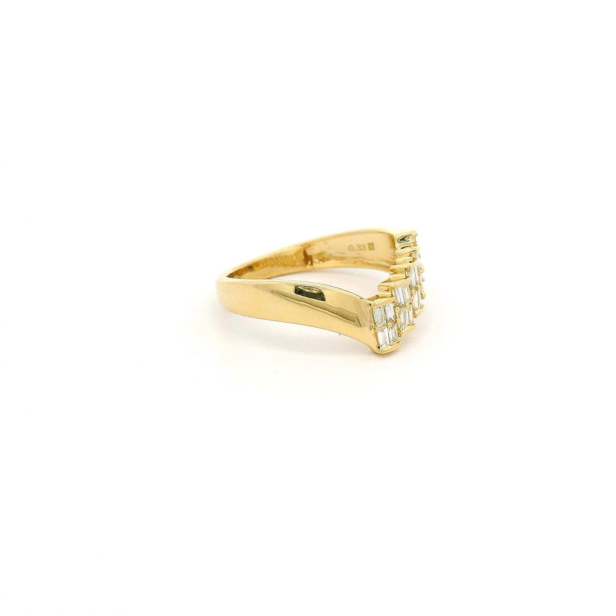 Half Baguette Cut Diamond Step Ring - Forever Rox Fine Jewelry