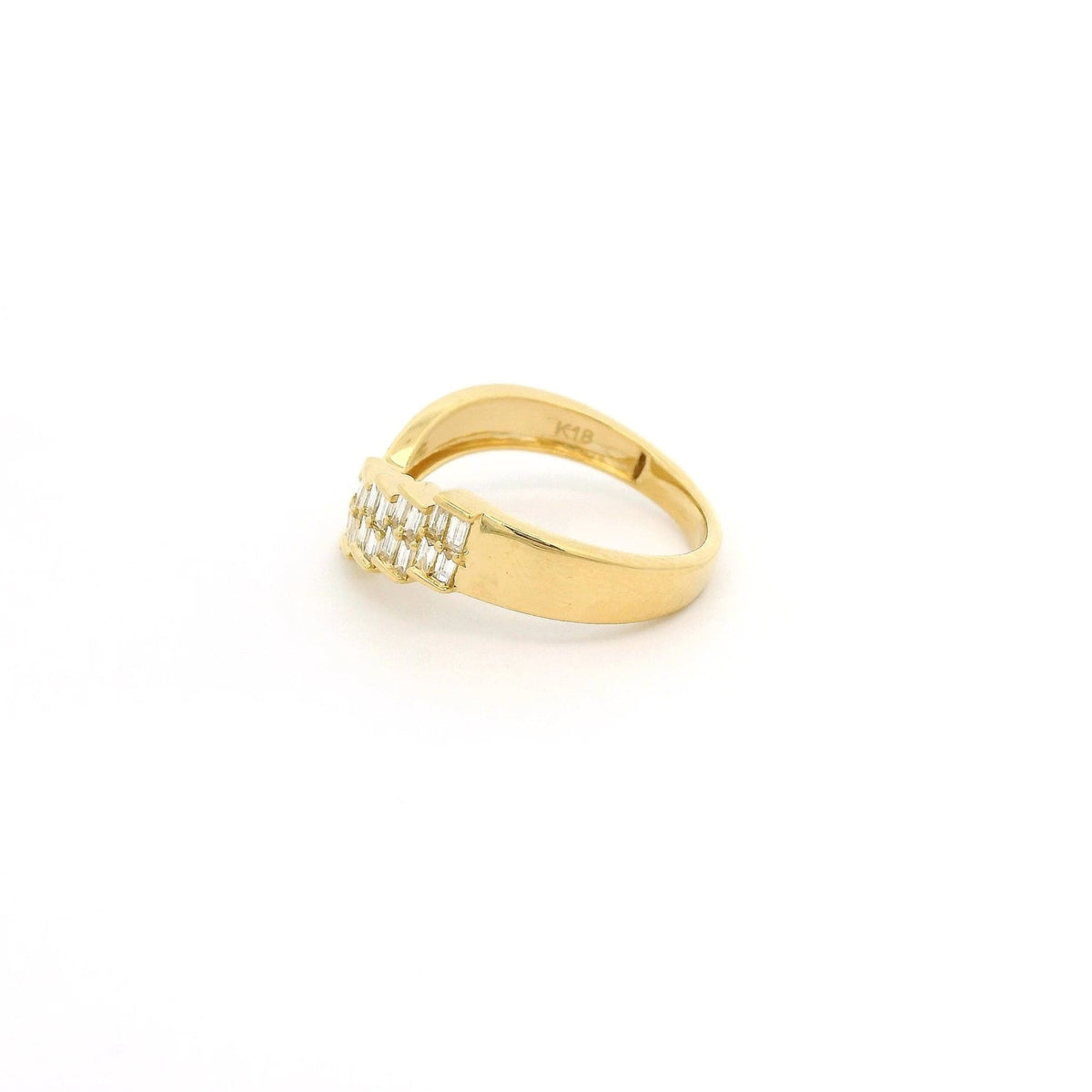 Half Baguette Cut Diamond Step Ring - Forever Rox Fine Jewelry